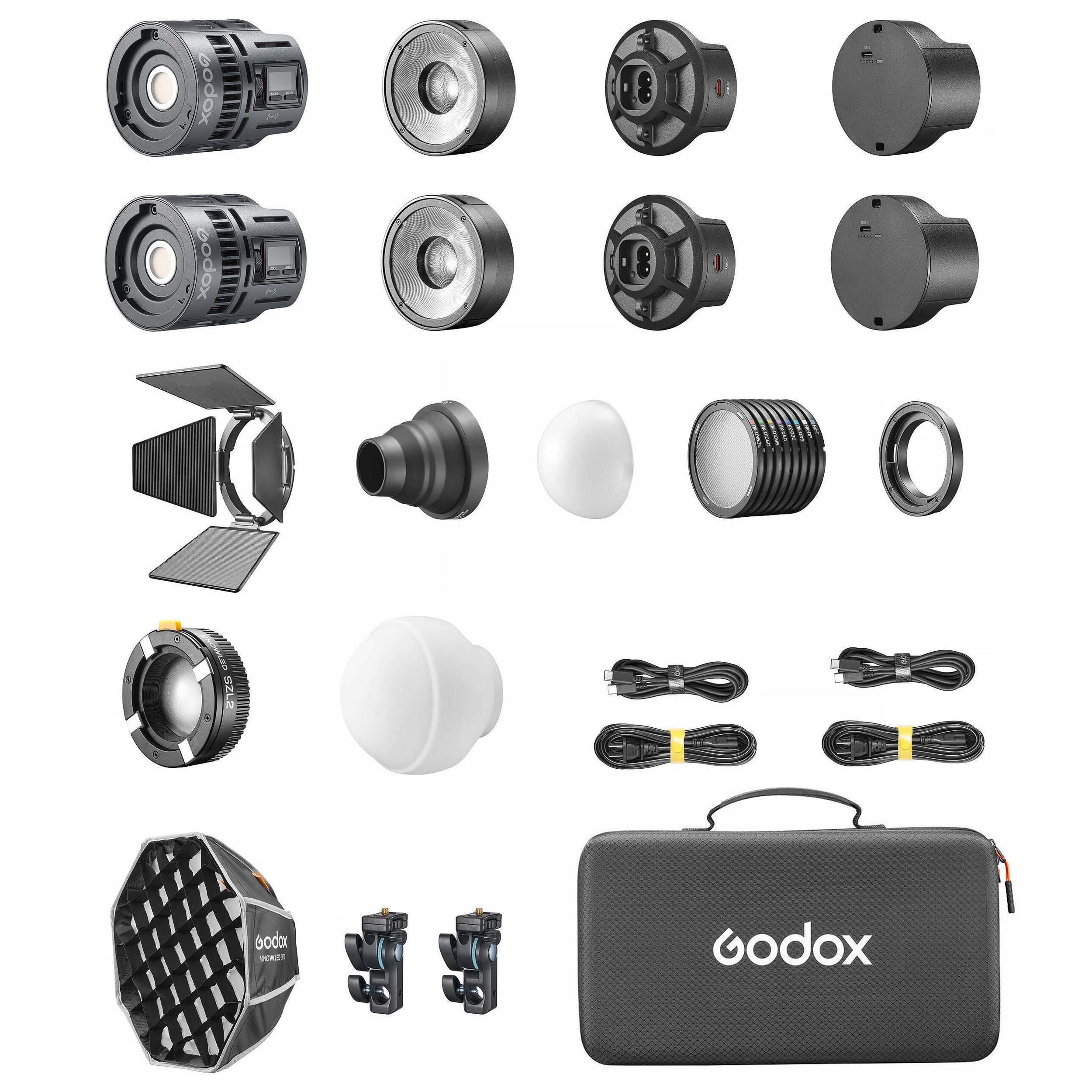 RS60Bi 2K Super Compact Bi-Color LED Video Light Twin Kit - Professional Studio Lighting for YouTube, Photography & Film Production