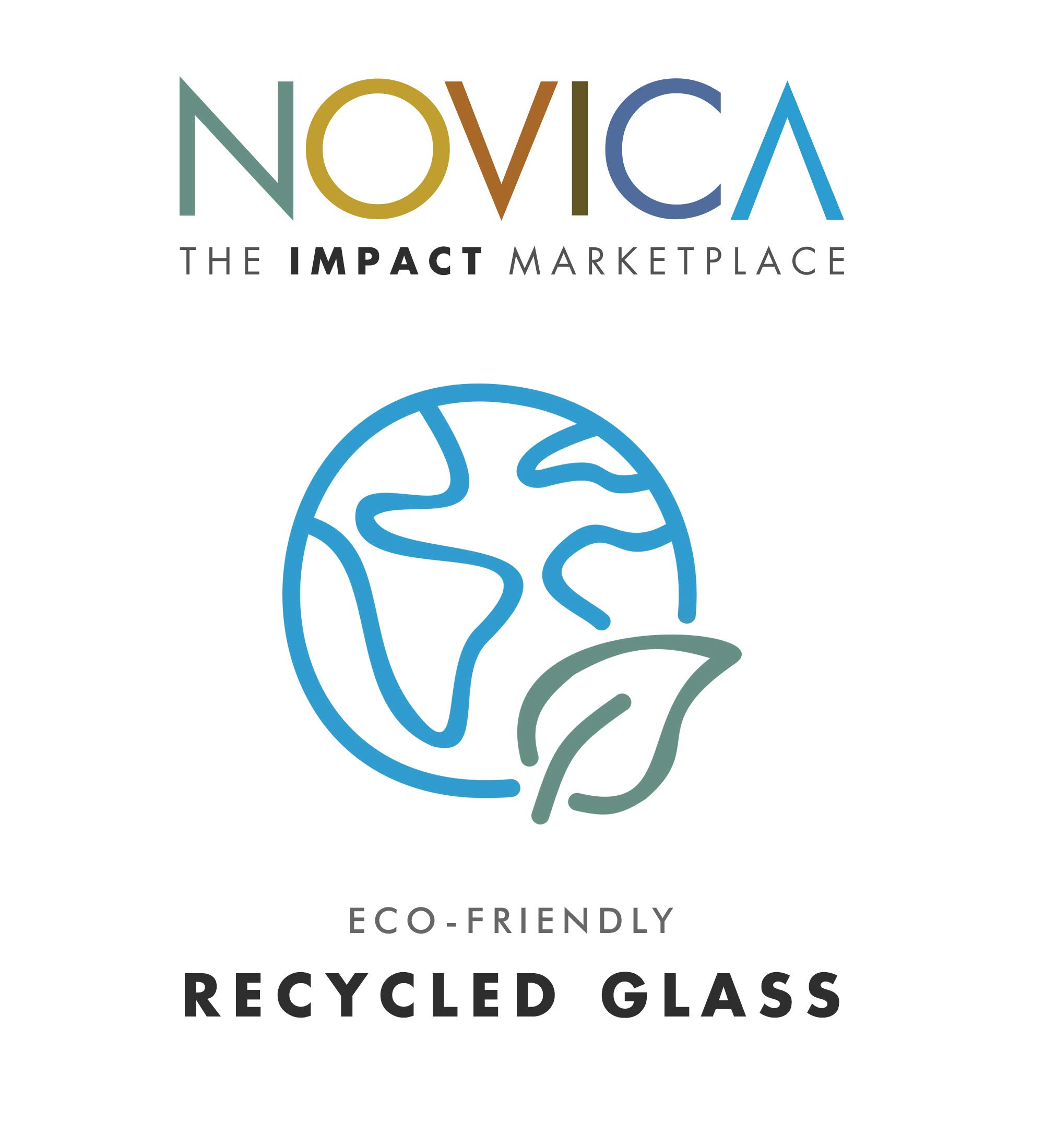 NOVICA Hand Blown Blue Glass Wine Glasses Set of 6 - 12 Oz Large 'Whirling Aquamarine' - Perfect for Dinner Parties, Wedding Gifts & Home Decor