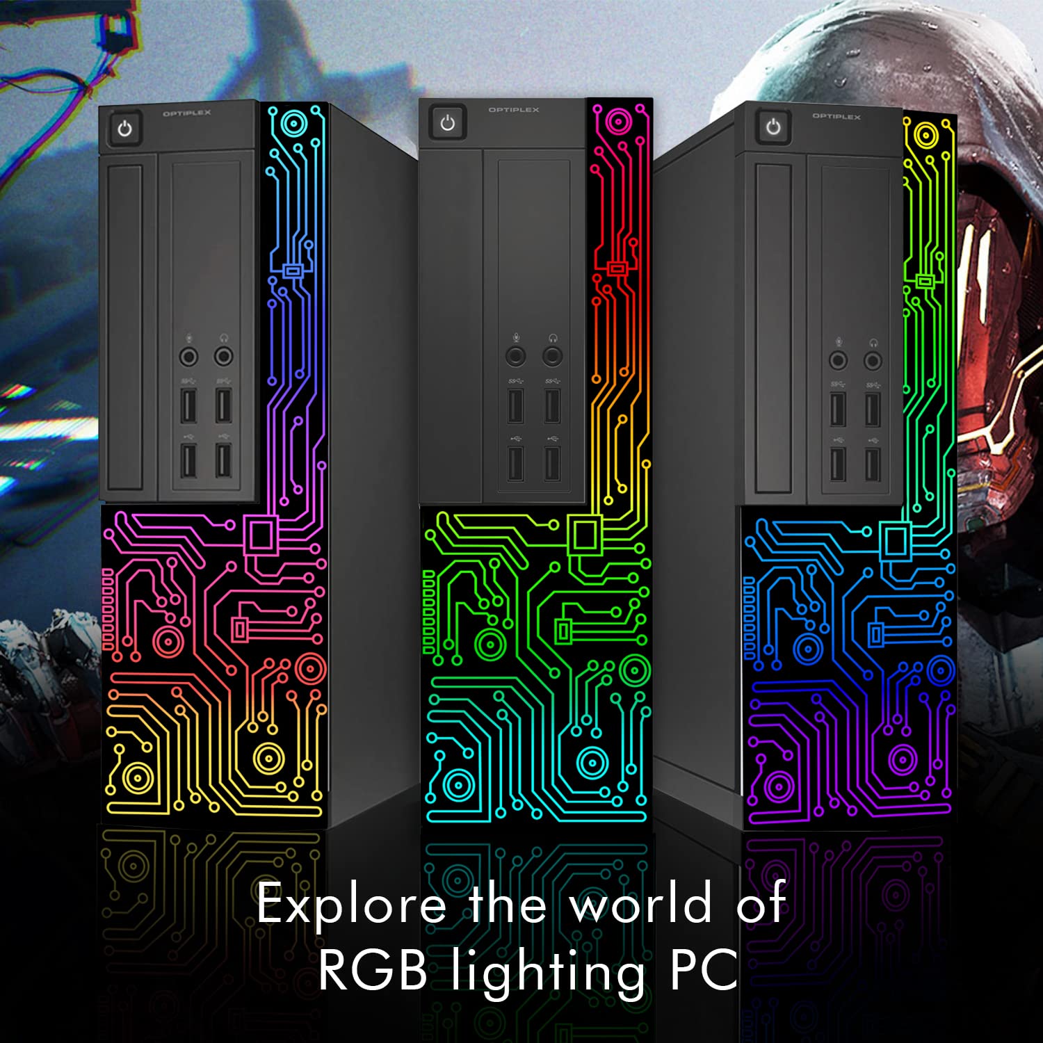 Refurbished Dell RGB Gaming Desktop PC with 24