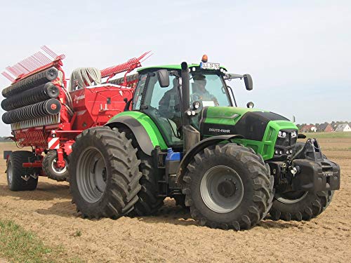 Deutz-Fahr Agriculture Tractor 20x30 Inch Laminated Poster - Vibrant Colors & High-Quality Print - Perfect for Farmhouse Decor, Man Cave, or Agricultural Office Wall Art