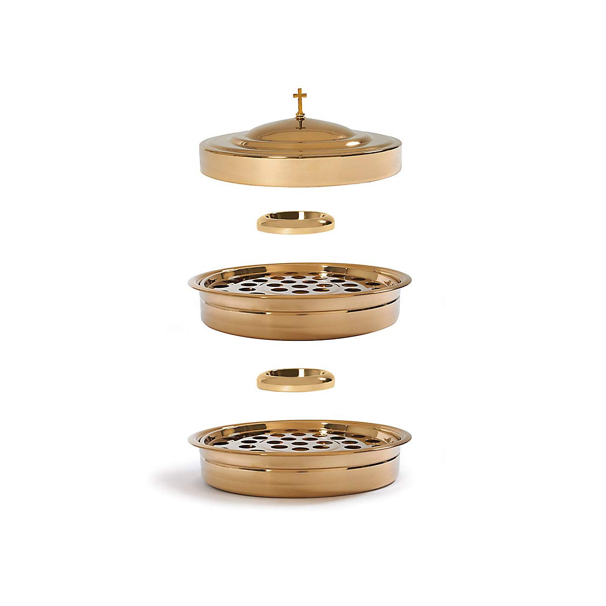 Broadman Church Supplies RemembranceWare Communion Starter Kit - Brass Plated Set for Holy Communion, Baptism & Church Services - Perfect for Churches, Chapels & Home Worship