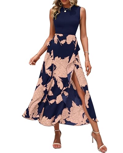 Pink Floral Navy