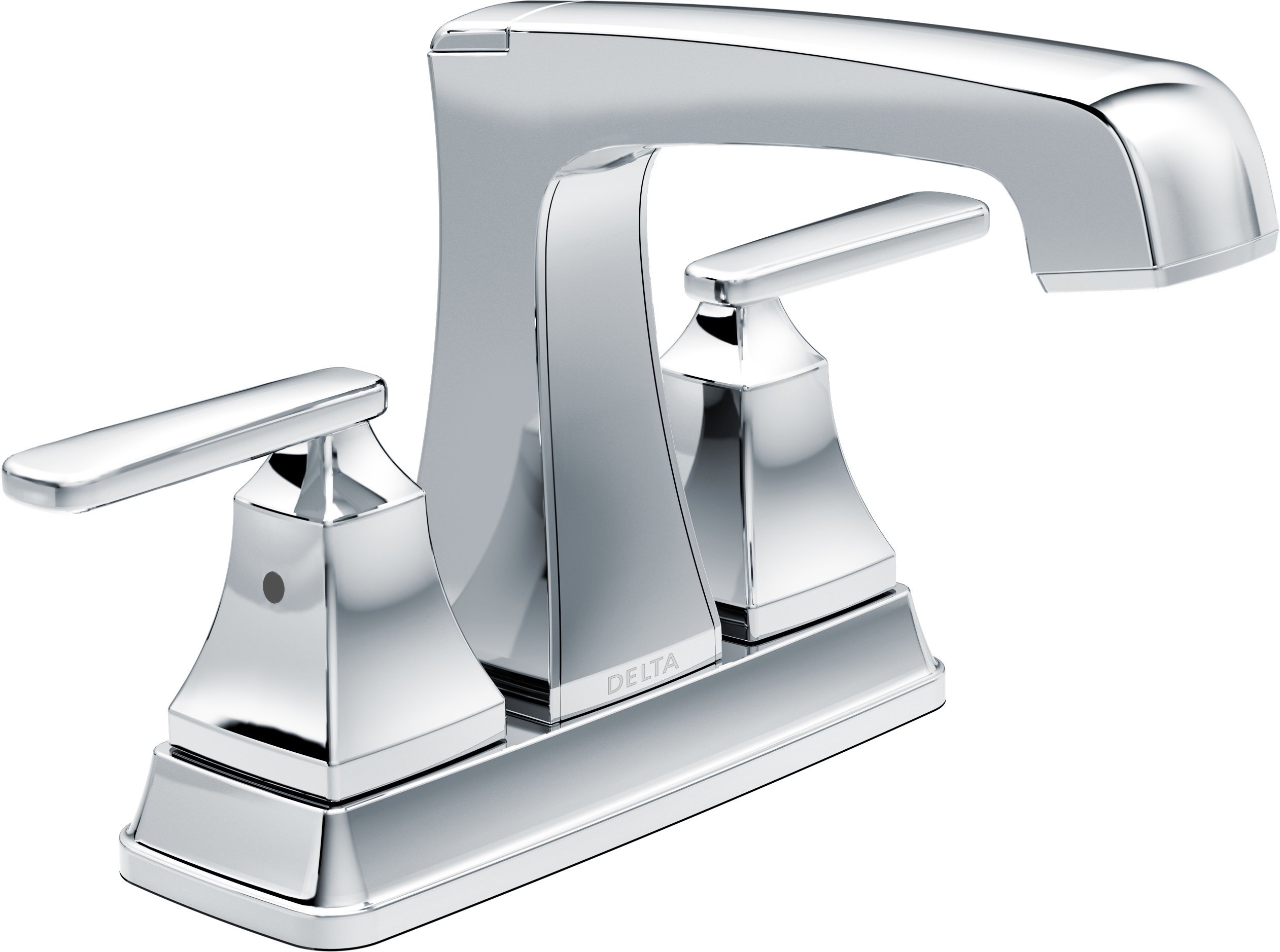 Delta Ashlyn Centerset Bathroom Faucet in Chrome - 2564-MPU-DST with Diamond Seal Technology & Metal Drain Assembly - Perfect for Modern Bathroom Sink Upgrades and Home Renovations