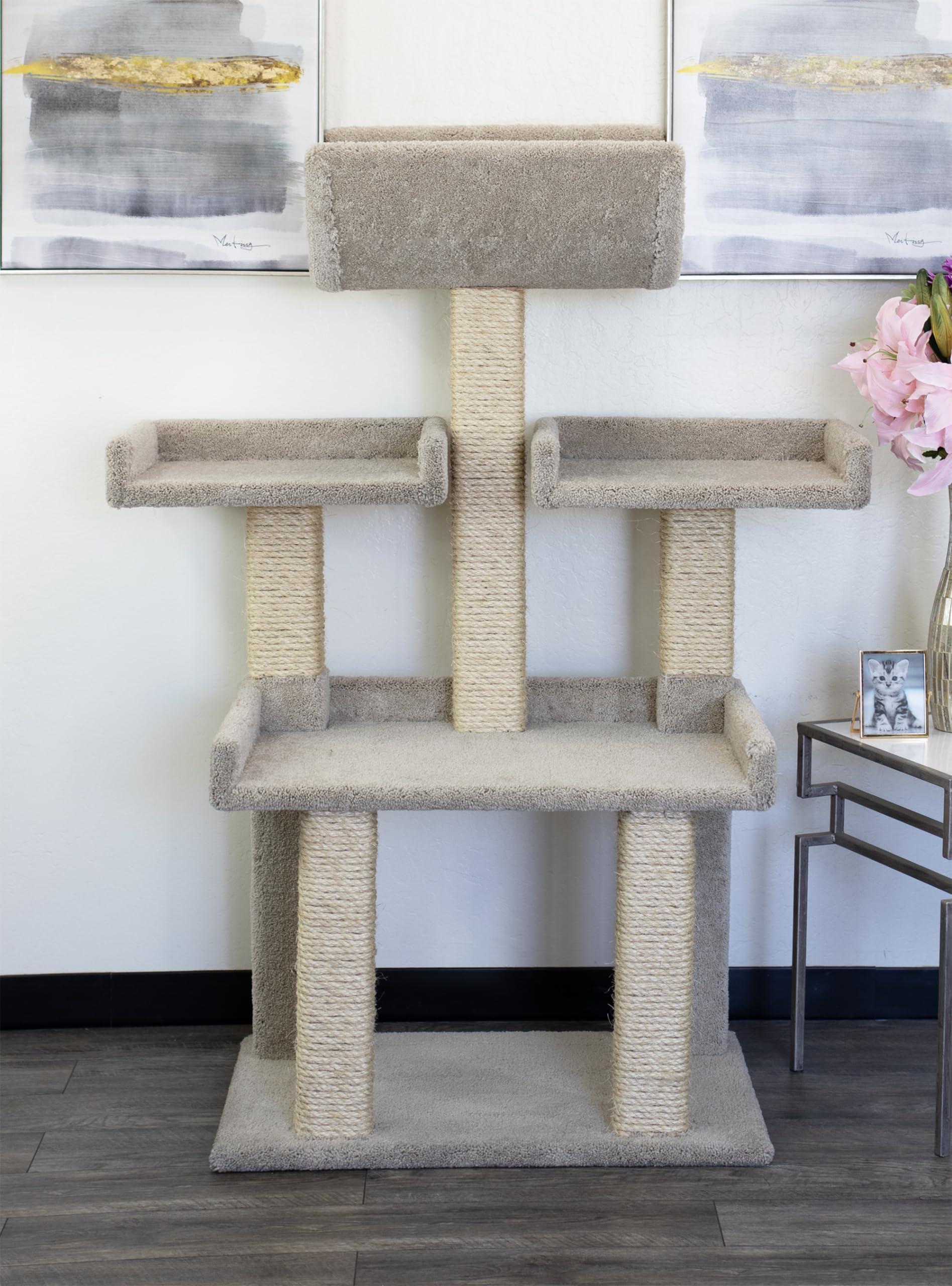 Premium Extra Large Cat Tree for Big Cats - Sturdy & Spacious Cat Tower for Large Breeds, Indoor Climbing & Scratching - Perfect for Maine Coon, Ragdoll & Other Large Cats