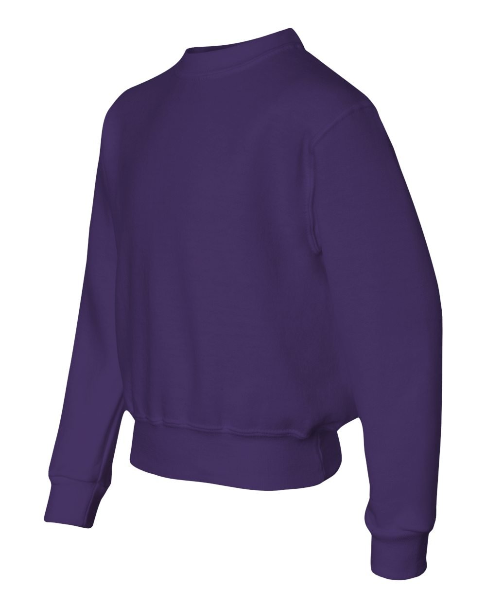 JERZEES Youth Crewneck Sweatshirt - Soft Cotton Pullover Hoodie for Boys & Girls, Purple Medium | Perfect for School, Sports & Casual Wear