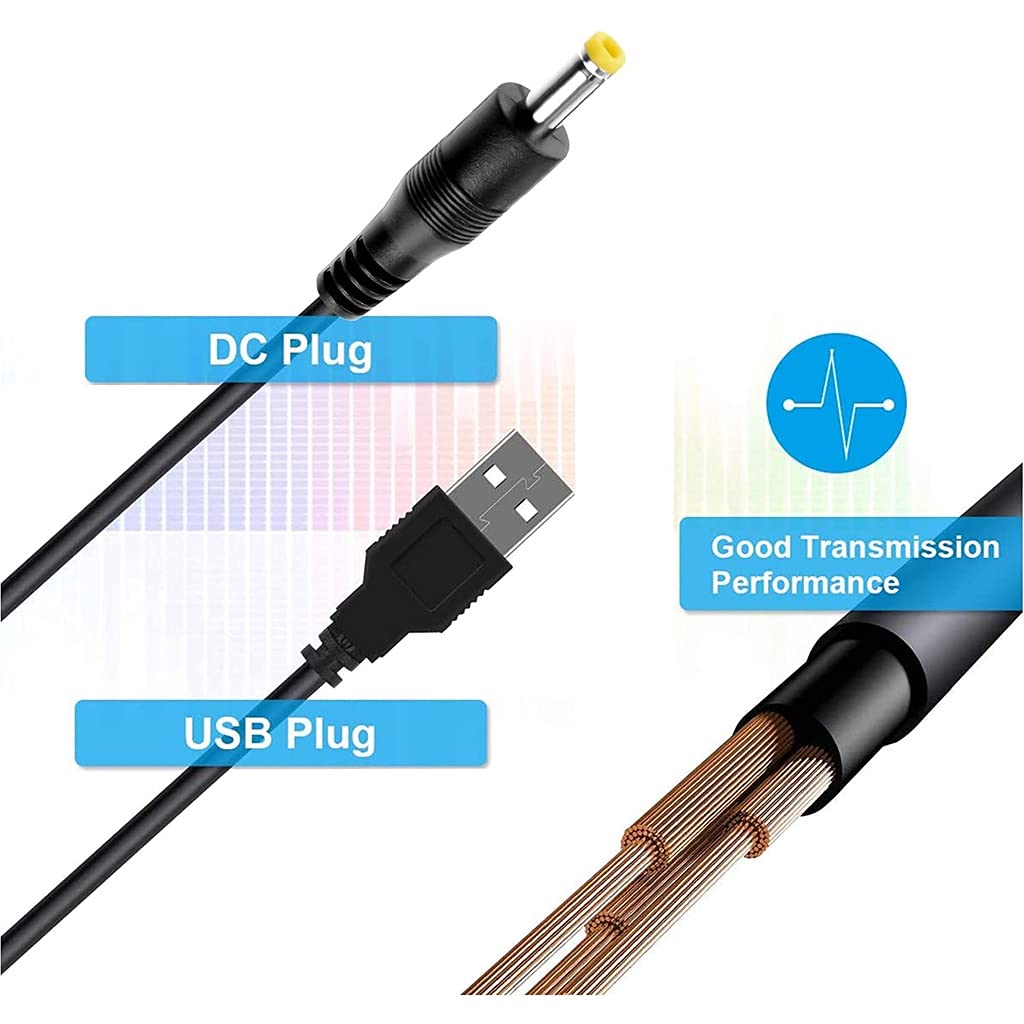 Premium Replacement Charger Cable for PSP 1000/2000/3000 Series (PSP-1001, 2001, 3001, E-1000) - USB Power Cord for Gaming, Travel & Home Use