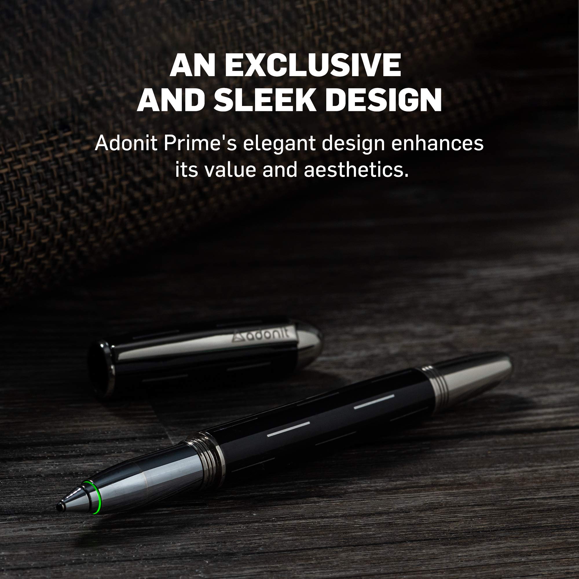 Adonit Prime (Dash) Multi-Compatible Stylus Pen with Interchangeable Digital Cartridge - Easy Switch Between iPhone & iPad - Works with iPhone 12/11 Pro/X/8 Plus & More - Perfect for Digital Art, Note-Taking & Presentations