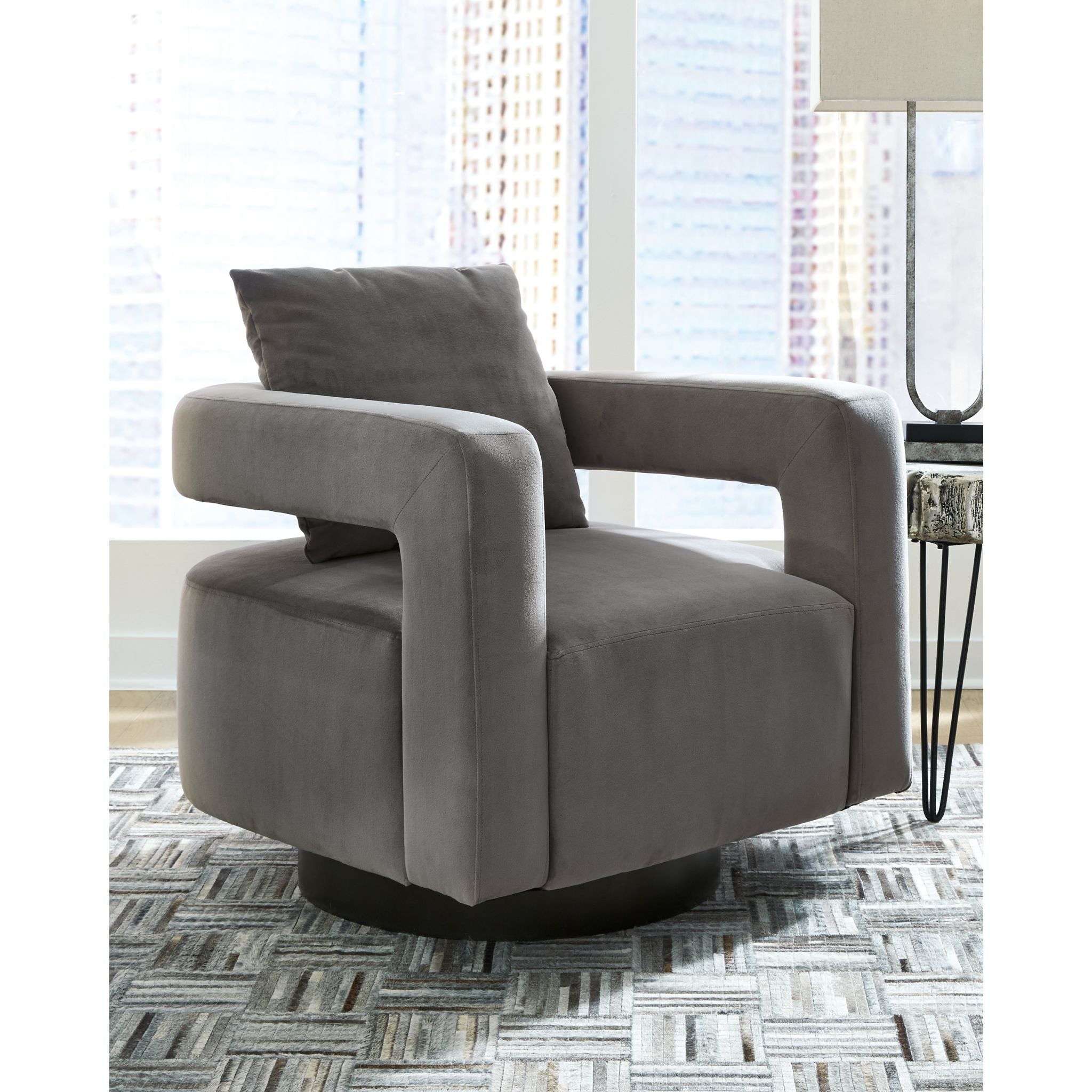 Alcoma 360 Swivel Chair - Ergonomic Office Chair with Adjustable Height & Lumbar Support - Perfect for Home Office, Gaming & Study