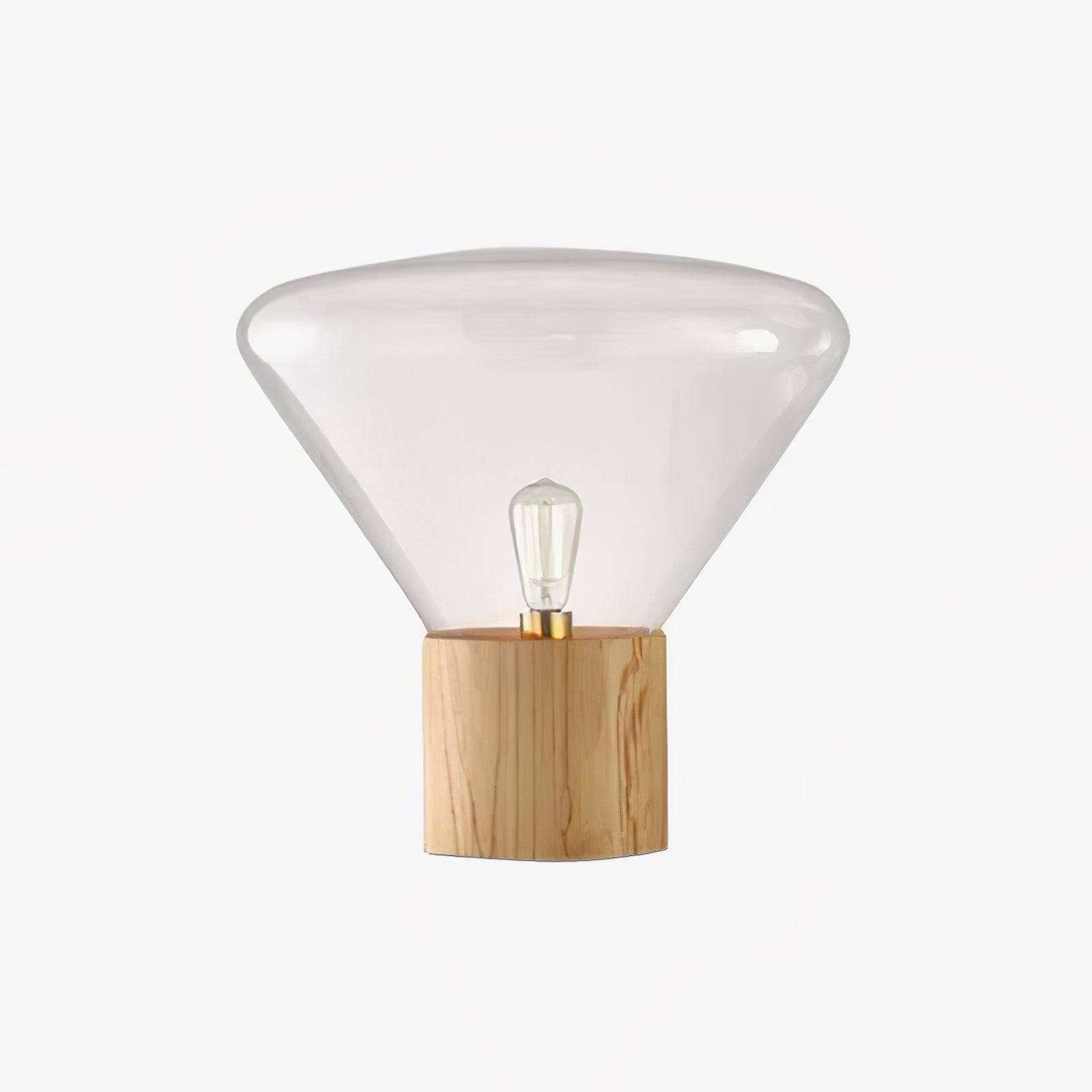Modern Wood Table Lamp - Stylish & Eco-Friendly Bedside Lighting for Living Room, Bedroom, or Office Decor