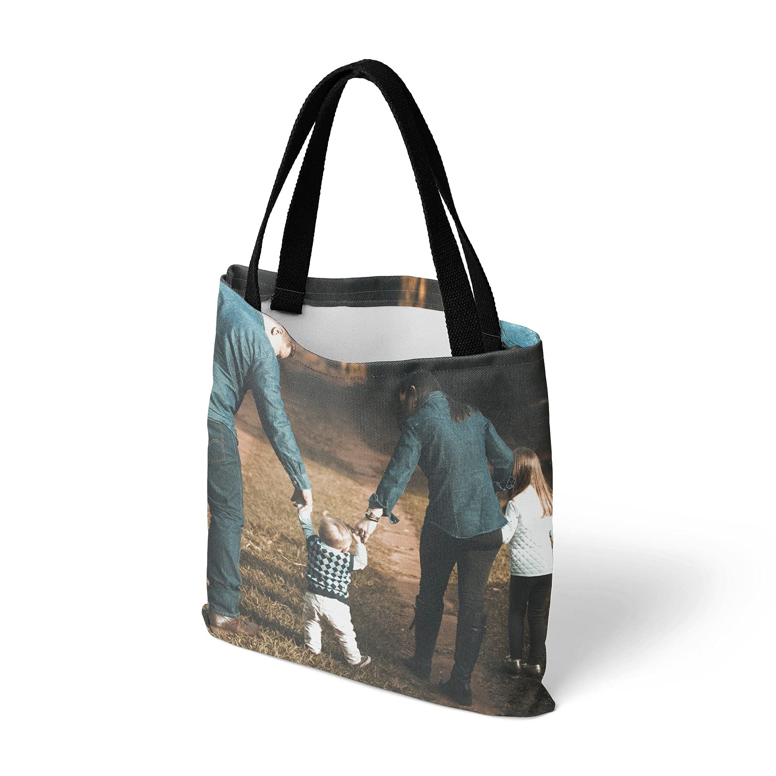 Custom Personalized Tote Bags with Text & Photos - Add Your Own Image - Perfect for Shopping, Beach Trips & Promotional Events