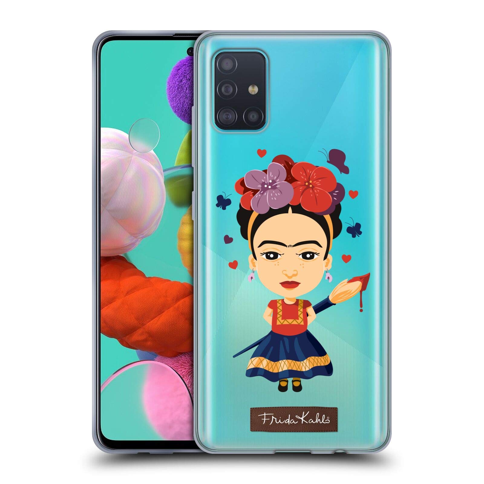 Officially Licensed Frida Kahlo Solo Doll Soft Gel Phone Case - Compatible with Samsung Galaxy A51 (2019) - Durable Protection & Stylish Design for Everyday Use