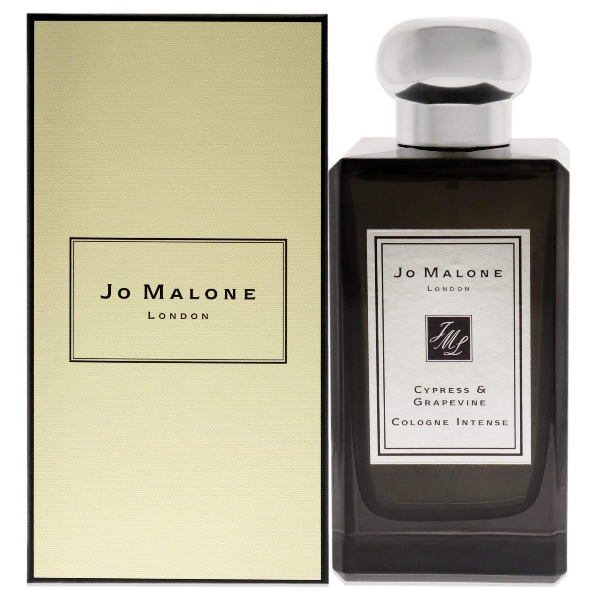 Jo Malone Cypress & Grapevine Intense Cologne Spray for Men & Women - 3.4 oz / 100ml - Woody Aromatic Fragrance for Date Night & Special Occasions