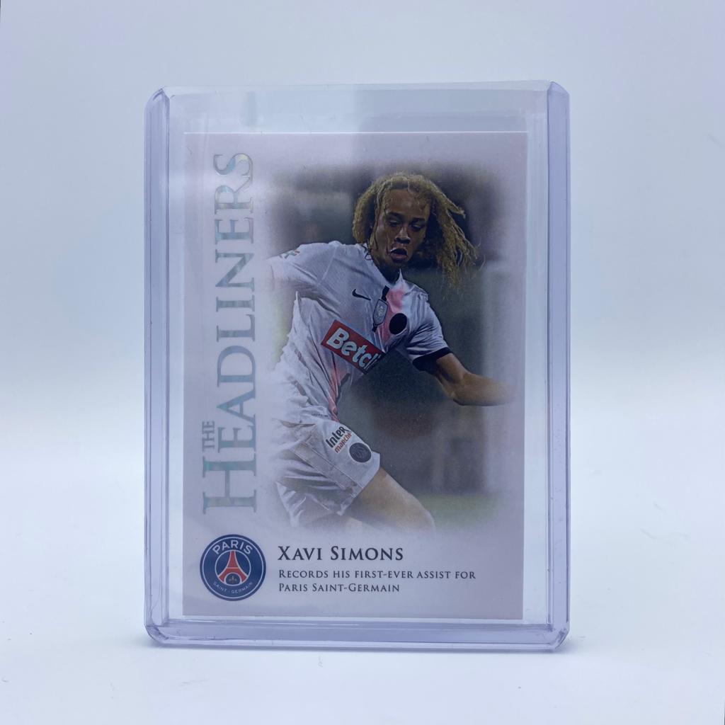 Xavi Simons Headliners #PH20 PSG Exclusive 2022 Futera Soccer Card - Rare Collectible for Fans & Investors - Perfect for Trading, Gifts, and Display