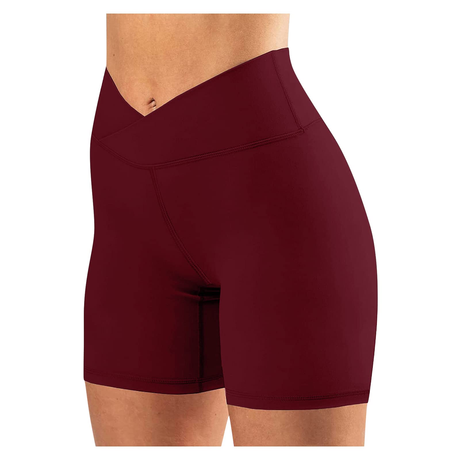 Women's High-Waisted Yoga Shorts - Buttery Soft Stretchy Workout Shorts for Running, Dance, Volleyball & Cycling | Perfect for Gym, Fitness & Active Lifestyle