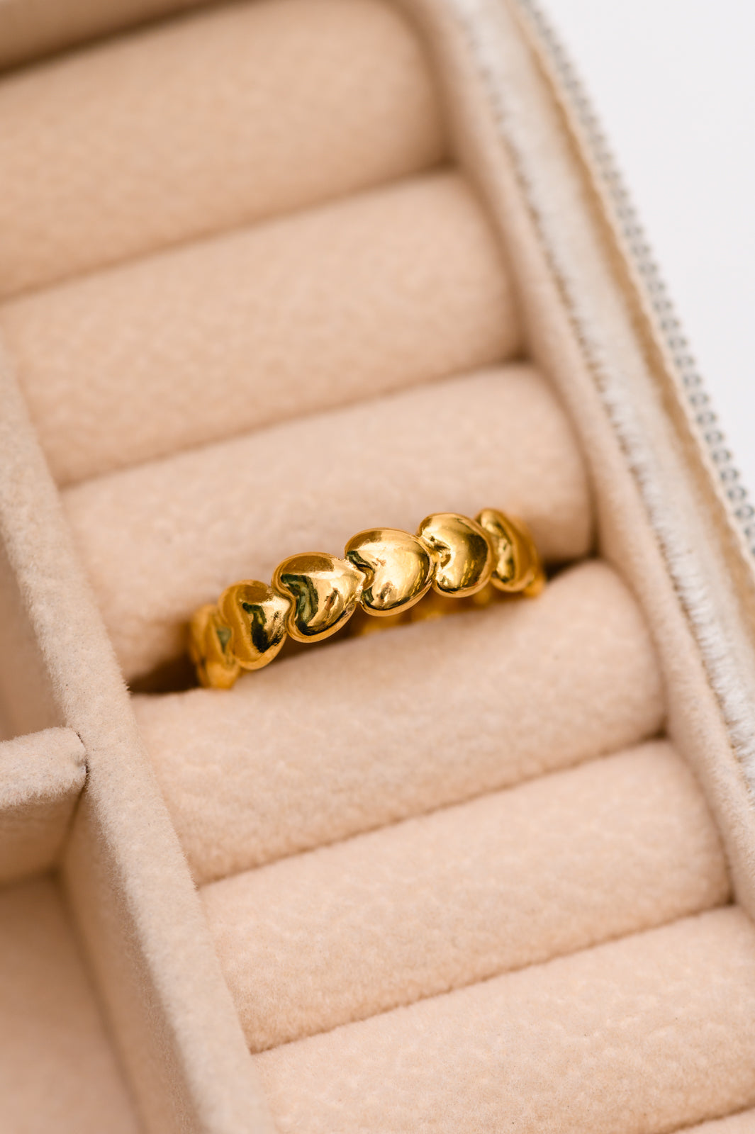 Hearts on Hearts Ring - Elegant Stackable Heart Ring for Women, Perfect for Valentine's Day, Anniversary & Romantic Gifts | Jewelry for Her, Couple Rings, Promise Rings