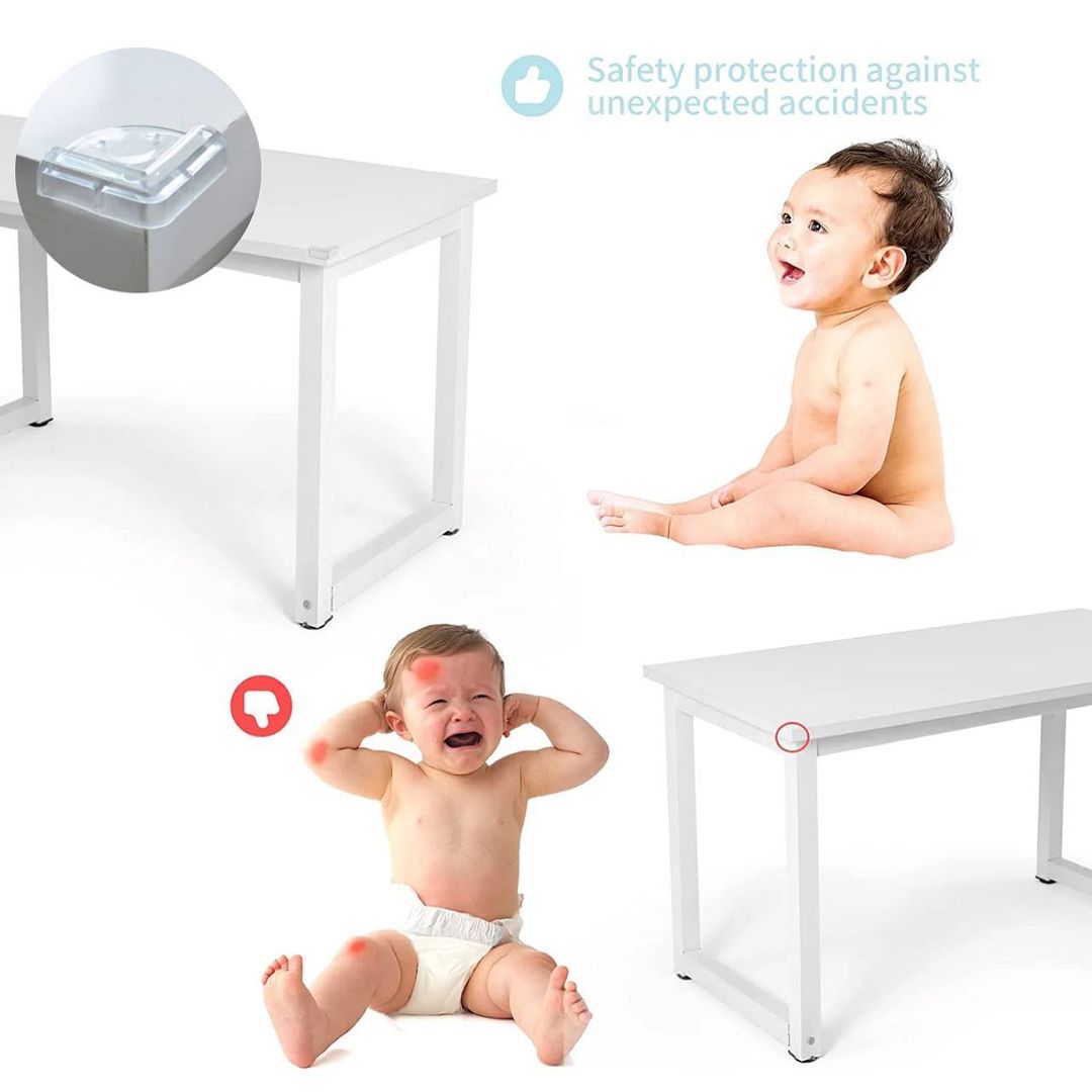 CornerSafe Baby Corner Protectors Kit - Soft Edge Guards for Furniture Safety (12-Pack) - Childproof Sharp Corners on Tables, Cabinets & Counters - Ideal for Toddler-Proofing Homes & Daycares