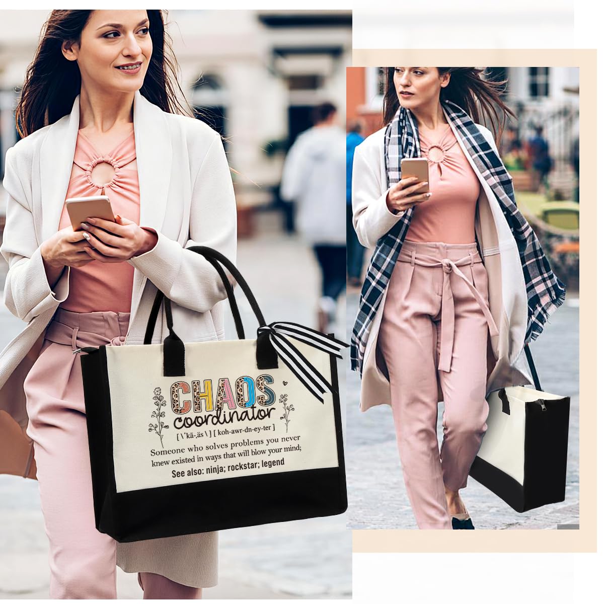 Chaos Coordinator Tote Bag for Women - Perfect Coworker, Teacher & Nurse Gift