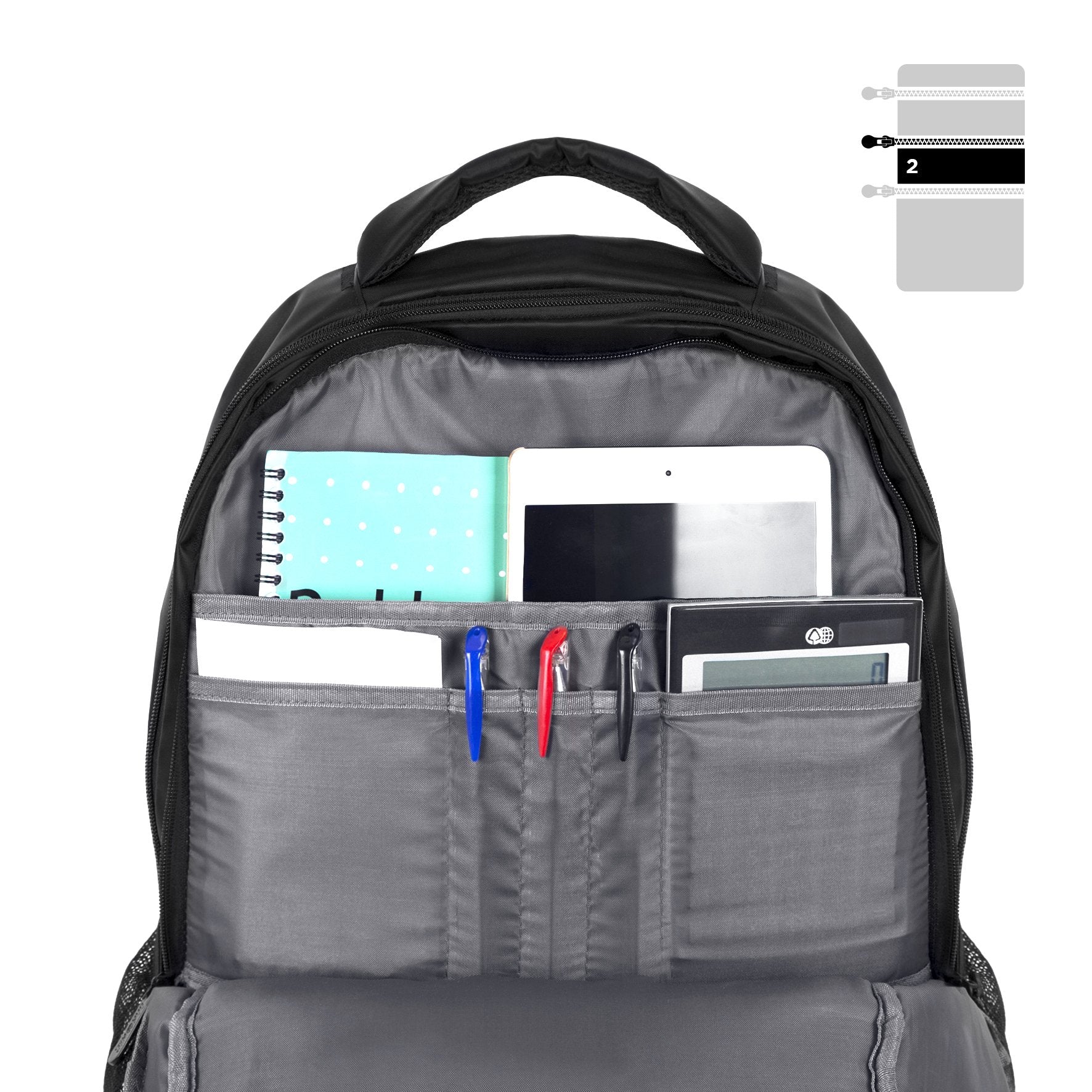 Duronic Lightweight Water Resistant Laptop Backpack - 15.6 Inch Travel & Business Computer Bag for Men, Women & Students - Perfect for School, Gym, Commuting & Office Use