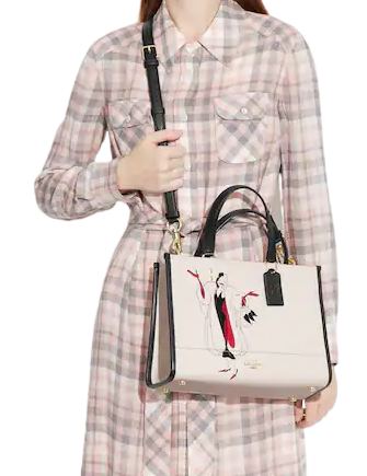 Coach Disney X Coach Dempsey Carryall Tote Bag with Cruella De Vil Motif - Stylish Crossbody Purse for Women, Perfect for Work, Travel & Daily Use