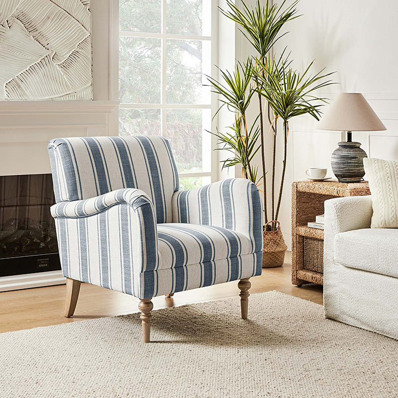 Quentin Upholstered Armchair - Modern Accent Chair for Living Room, Bedroom & Office - Comfortable Lounge Chair with Soft Fabric & Sturdy Wooden Legs
