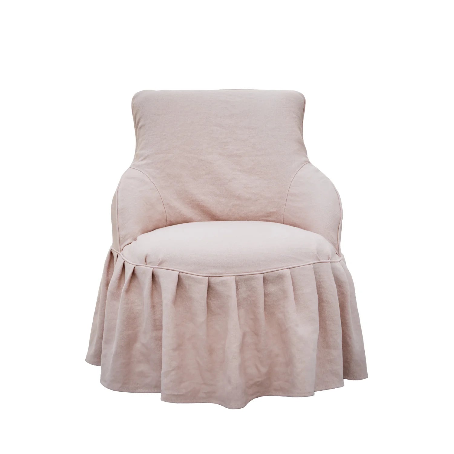 Anna Slipcovered Chair - Comfortable Upholstered Accent Chair with Removable Washable Cover, Perfect for Living Room, Bedroom, or Office