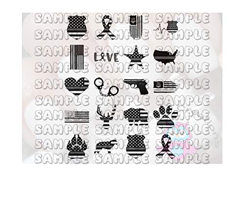 Correctional Officer Nail Art Decals - Professional Nail Stickers for Women, DIY Nail Designs, Waterproof & Long Lasting - Perfect for Work, Special Events & Everyday Style