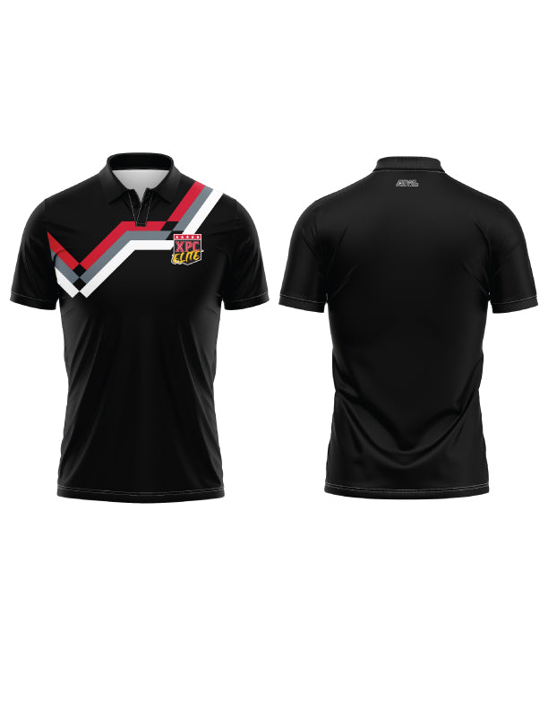 XPC Elite Vertical Men's Polo Shirt - Moisture Wicking Performance Golf & Casual Wear - Slim Fit Quick Dry Breathable Shirts for Men - Perfect for Golf, Tennis, Business & Outdoor Activities