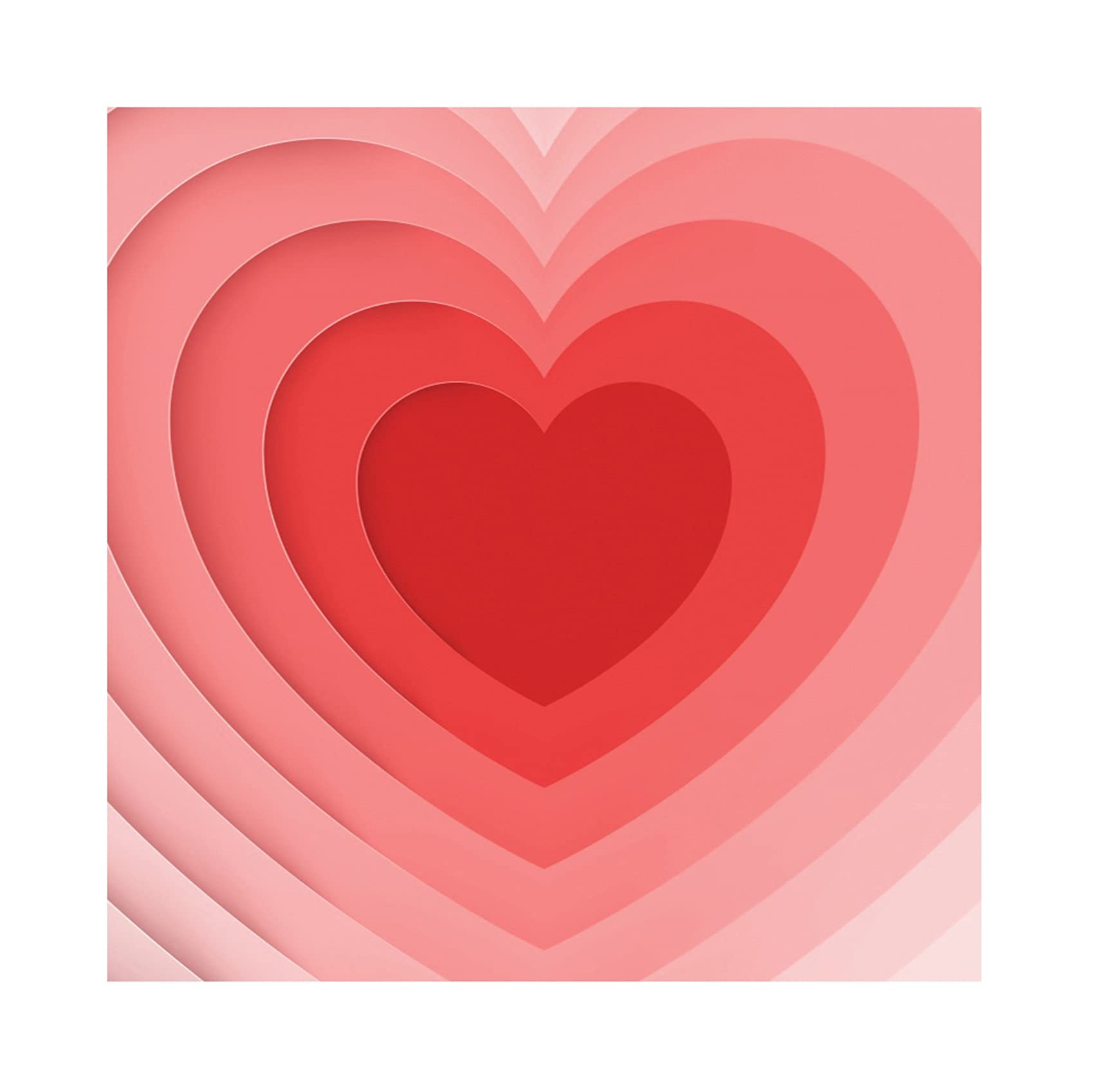Laeacco 6x6ft Red Love Heart Polyester Backdrop - Valentine's Day Wedding Bridal Shower Birthday Party Decoration, Sweet Romantic Photo Background for Selfie, Cake Table, Wall Decor