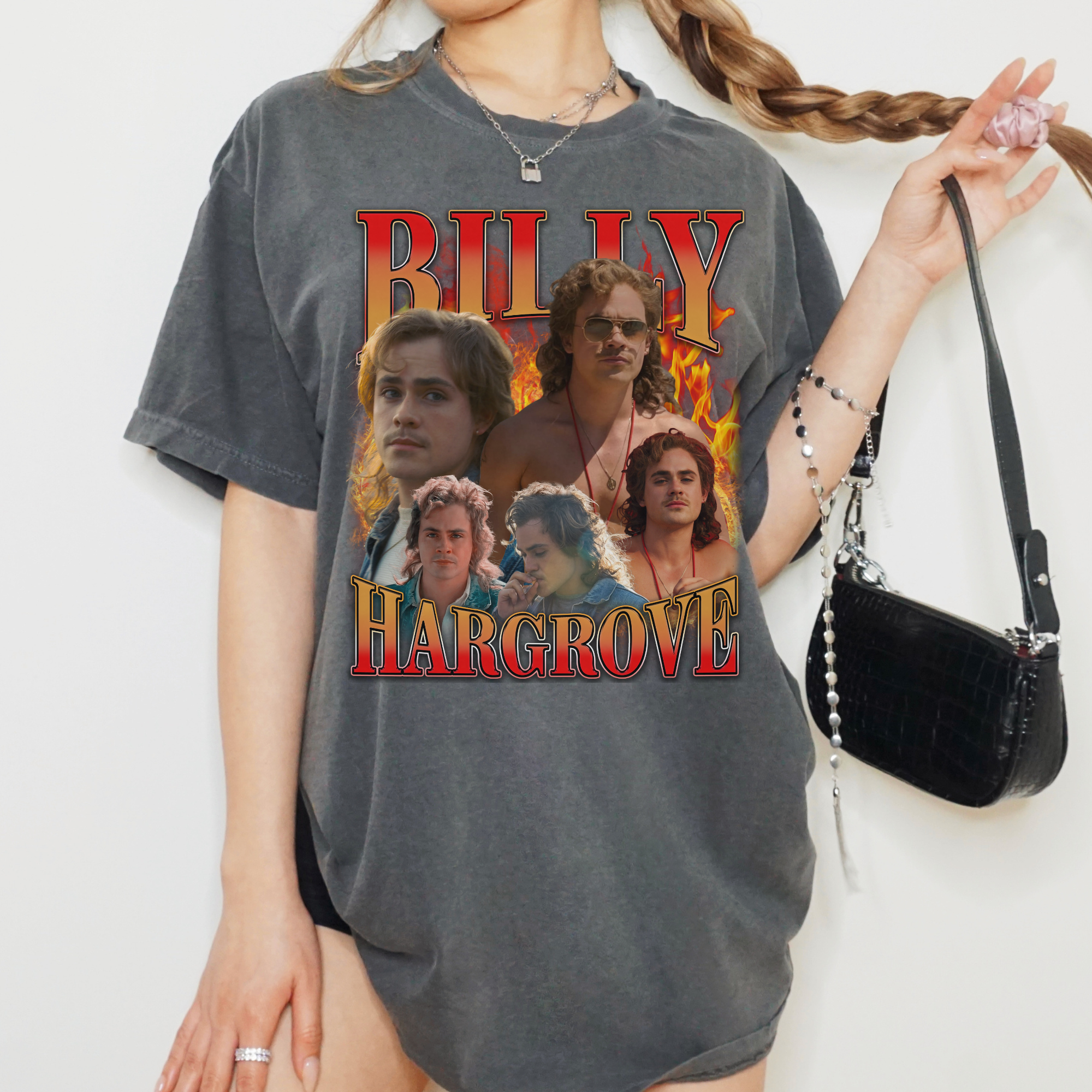 Billy Hargrove 90s Vintage T-Shirt - Stranger Things Inspired Retro Graphic Tee for Men & Women - Perfect for Cosplay, Halloween & 80s Theme Parties