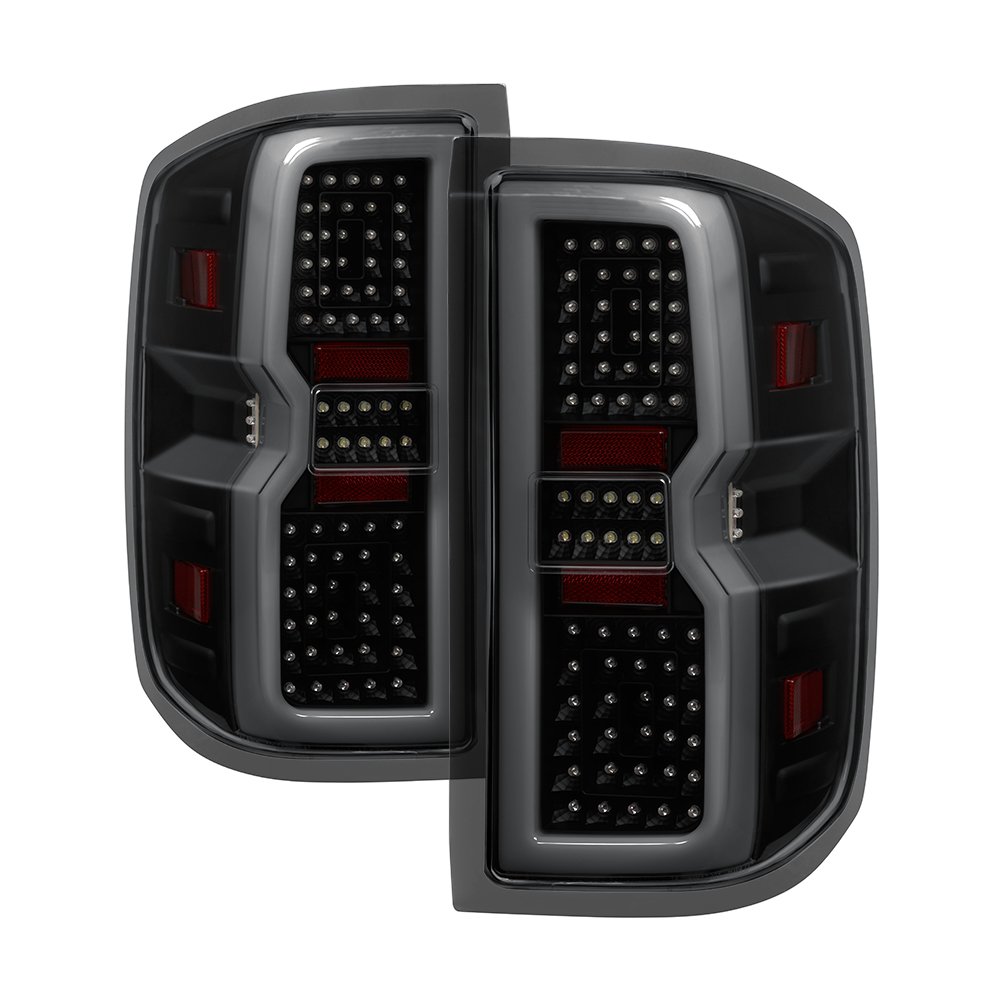Xtune LED Tail Lights for Cars - Smoked Lens with Sequential Turn Signal & BSM Function (ALT-ON-CS14-LBLED-BSM) - Perfect for Night Driving & Custom Car Upgrades