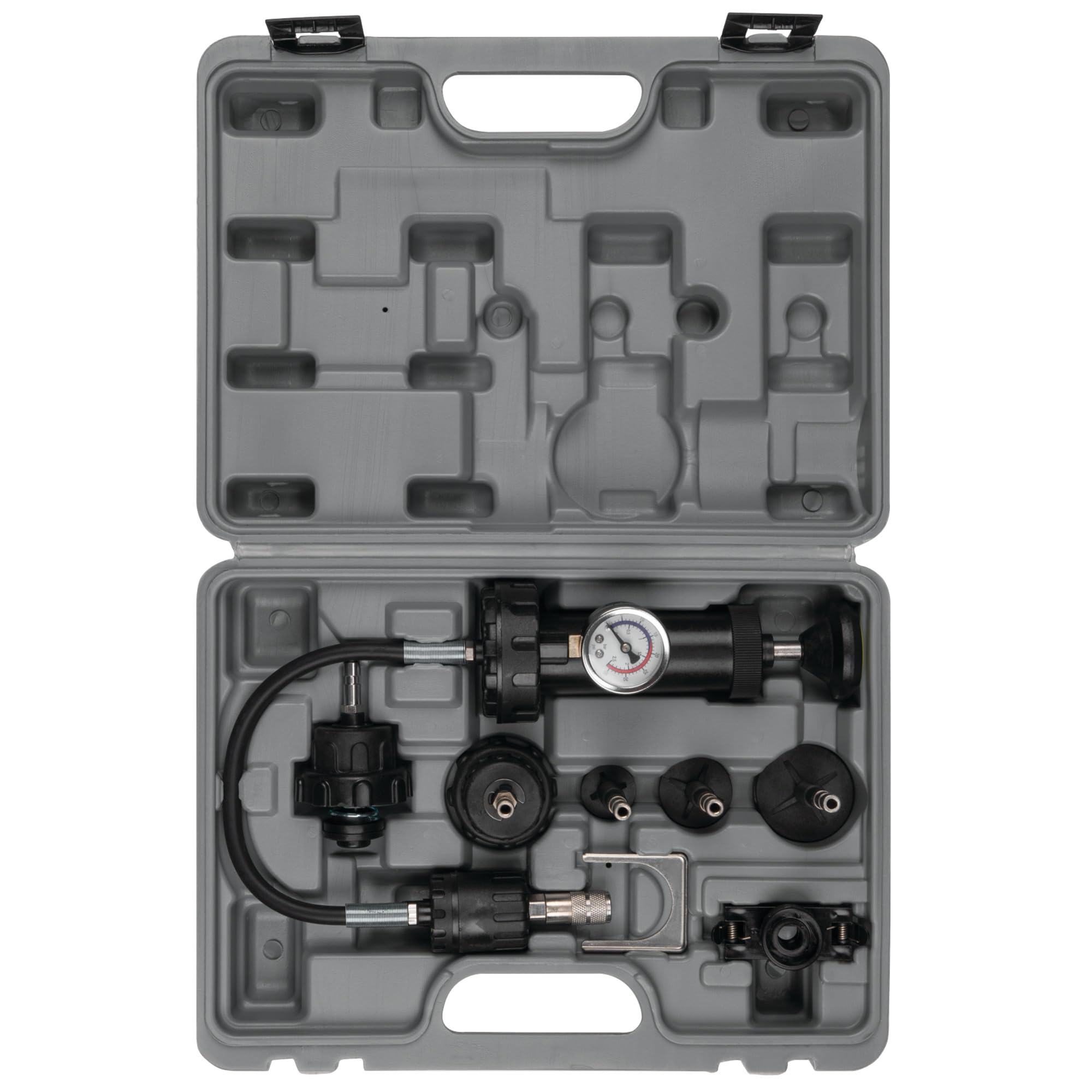 Performance Tool W89746 Radiator Pressure Test Kit - Professional Automotive Cooling System Diagnostic Tool for Cars & Trucks | Perfect for Mechanics & DIY Enthusiasts | Use for Leak Detection & Pressure Testing