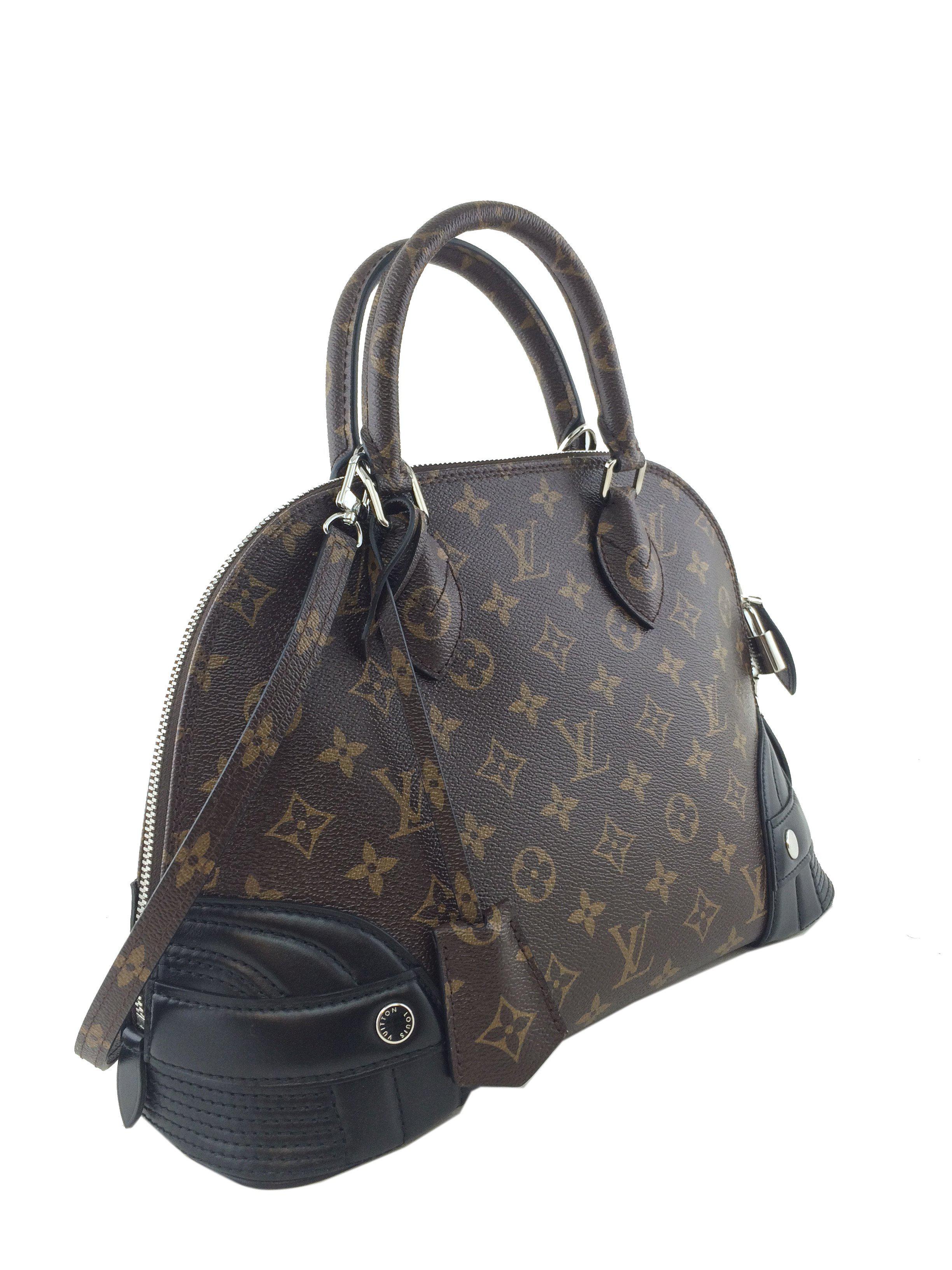 Authentic Louis Vuitton Limited Edition Shiny Monogram Canvas Alma PM Handbag - Luxury Designer Shoulder Bag for Women, Perfect for Parties, Date Nights & Special Occasions