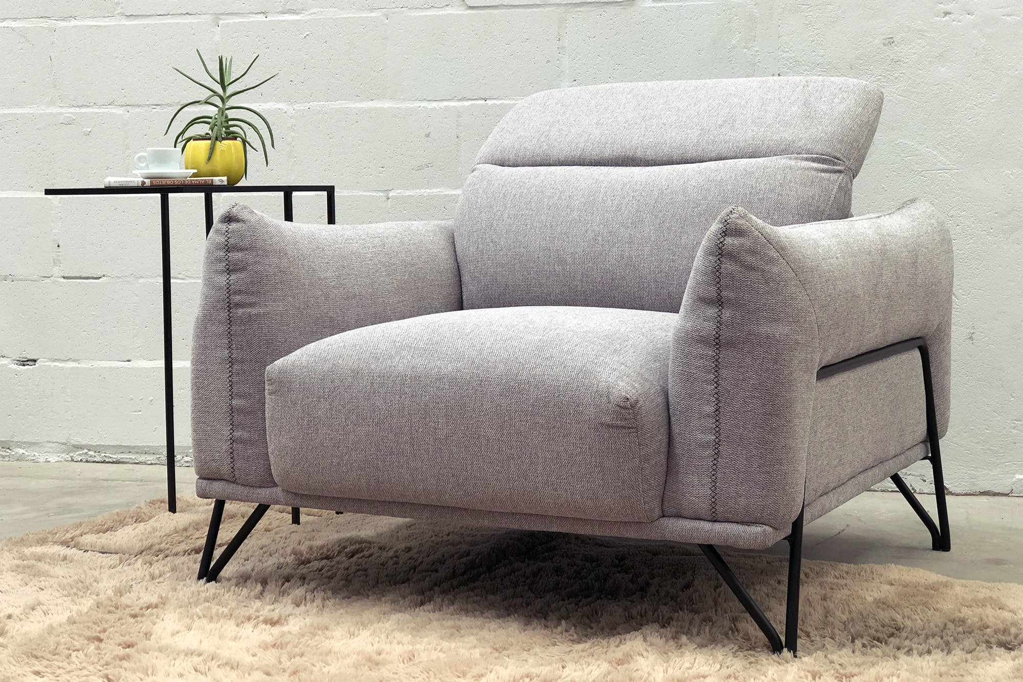 Jeff Single Sofa Chair - Modern Comfortable Living Room Furniture for Relaxing & Reading | Perfect for Small Spaces, Apartments & Cozy Corners