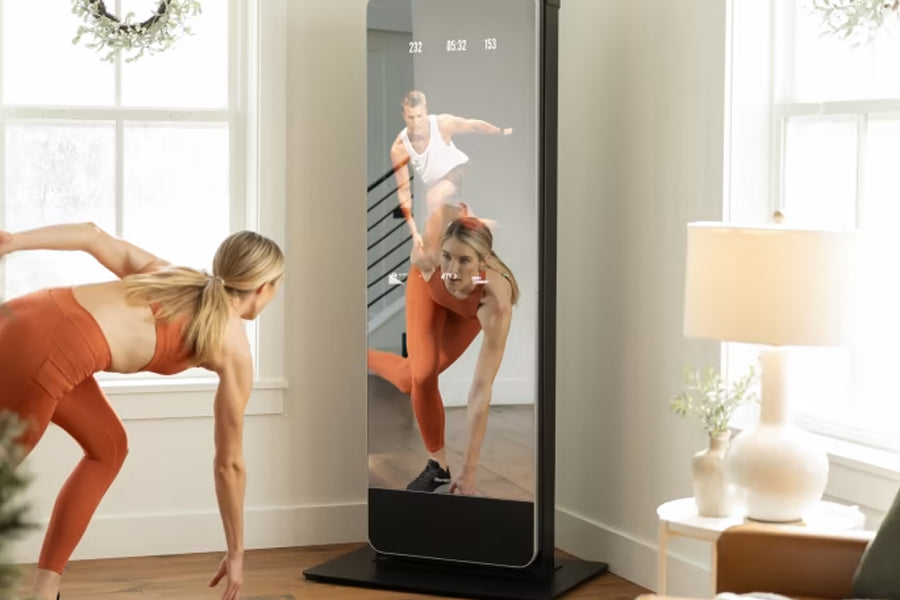 NordicTrack Vault Standalone Home Gym Mirror - Interactive Fitness Equipment for Full-Body Workouts | Perfect for Home Gym, Yoga, and Cardio Training
