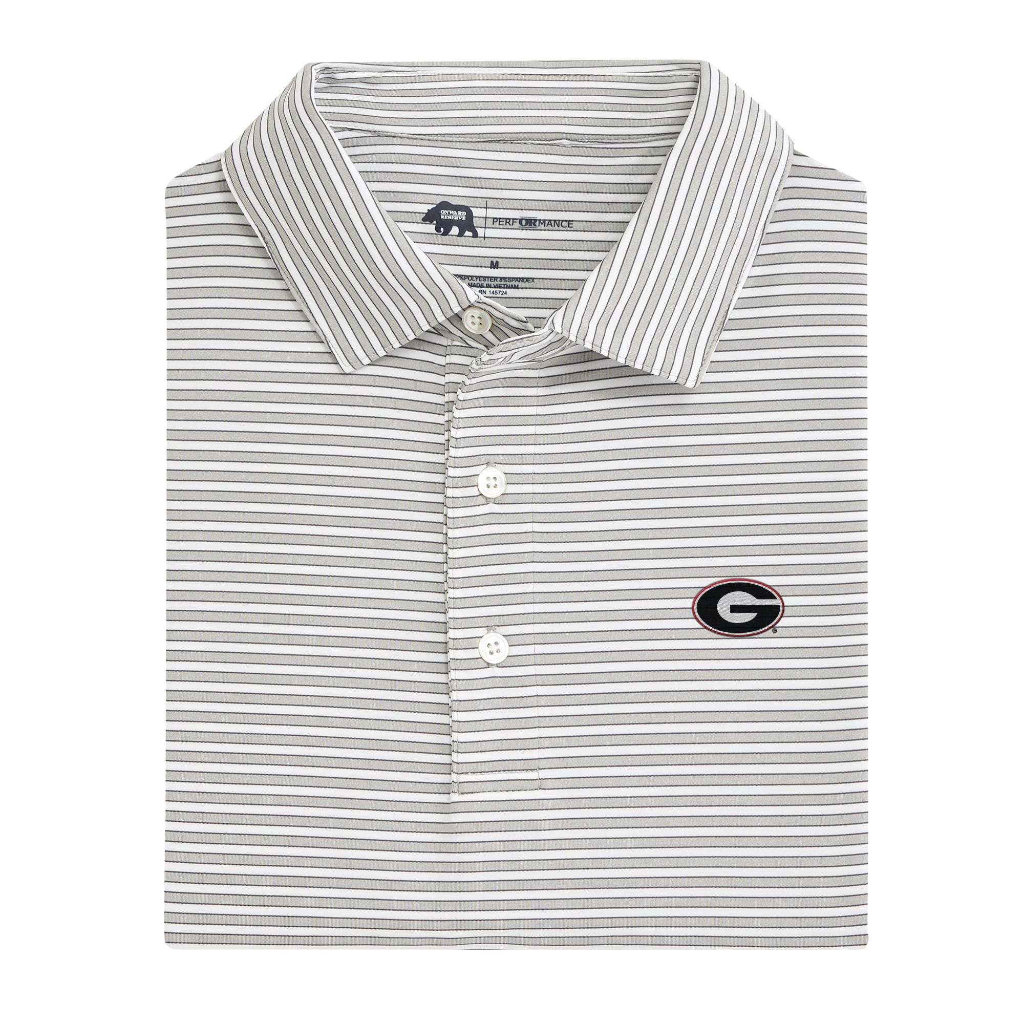Mulligan Stripe Super G Performance Polo Shirt for Men - Moisture Wicking & Breathable Golf & Tennis Apparel
