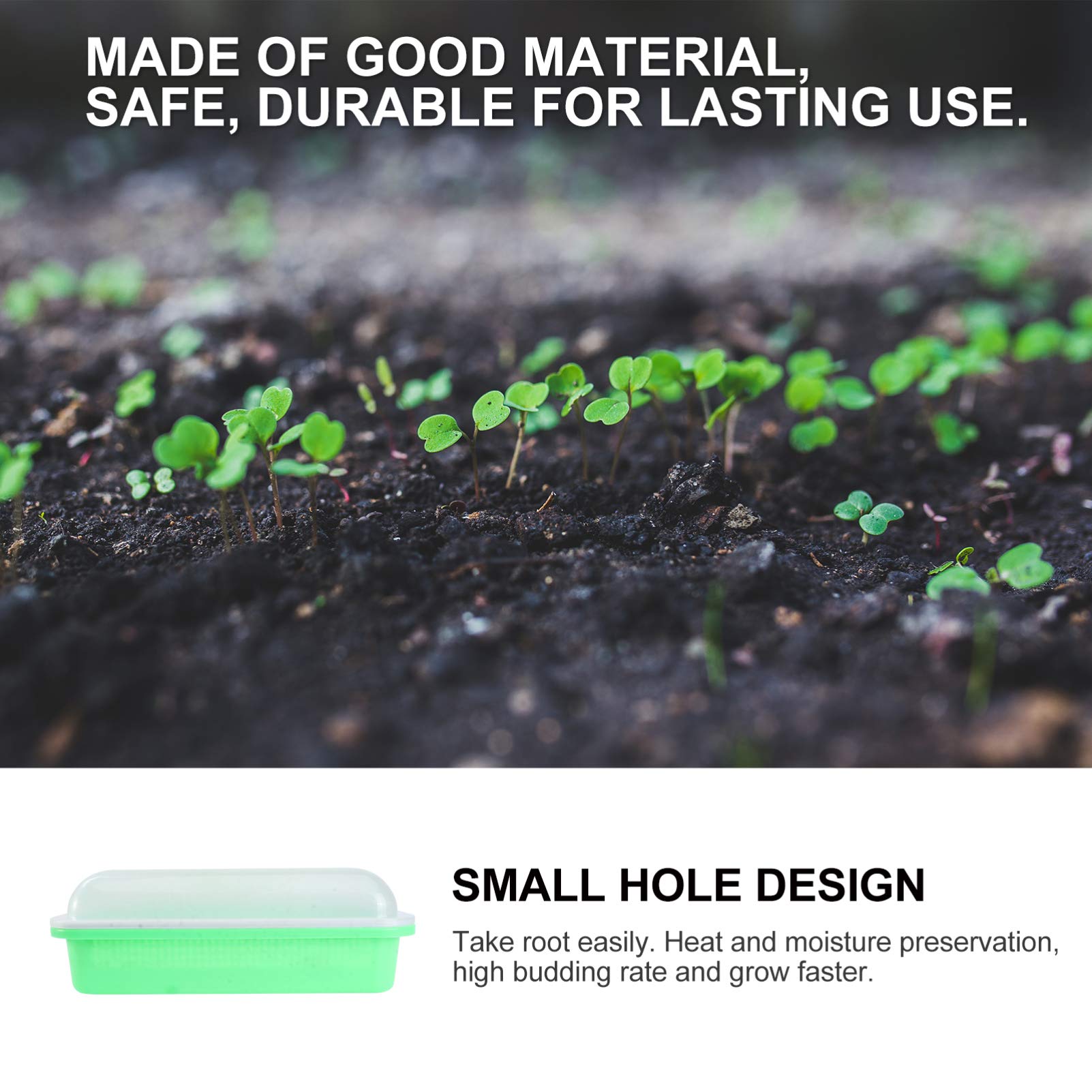 1Pc Insulated Vegetable Growing Tray - Seed Starter Container for Sprouts, Herbs & Microgreens | Water Planting Tray for Hydroponics, Kitchen Gardening & Indoor Plant Cultivation