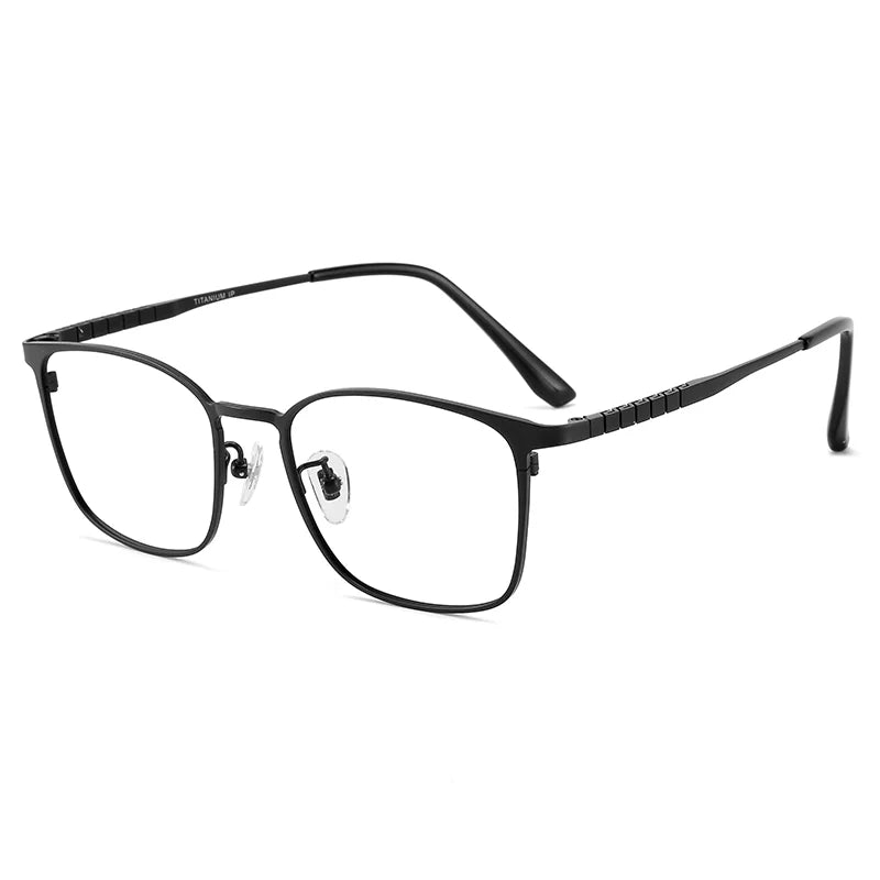 Bclear Women's Full Rim Square Titanium Eyeglasses Frame - Lightweight Durable 85005 for Work, Reading & Fashion Accessories