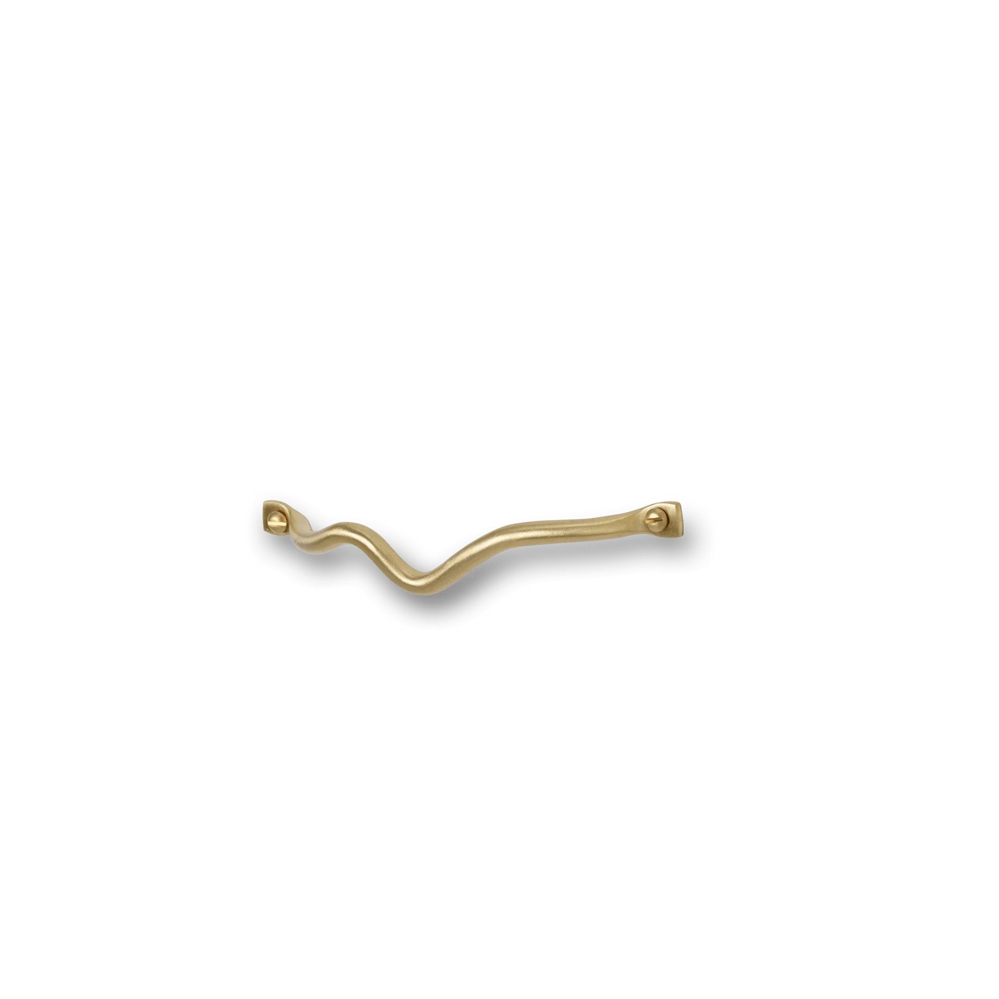 FERM LIVING Curvature Handle in Brass - Elegant Cabinet & Drawer Pull for Modern Kitchens & Bathrooms