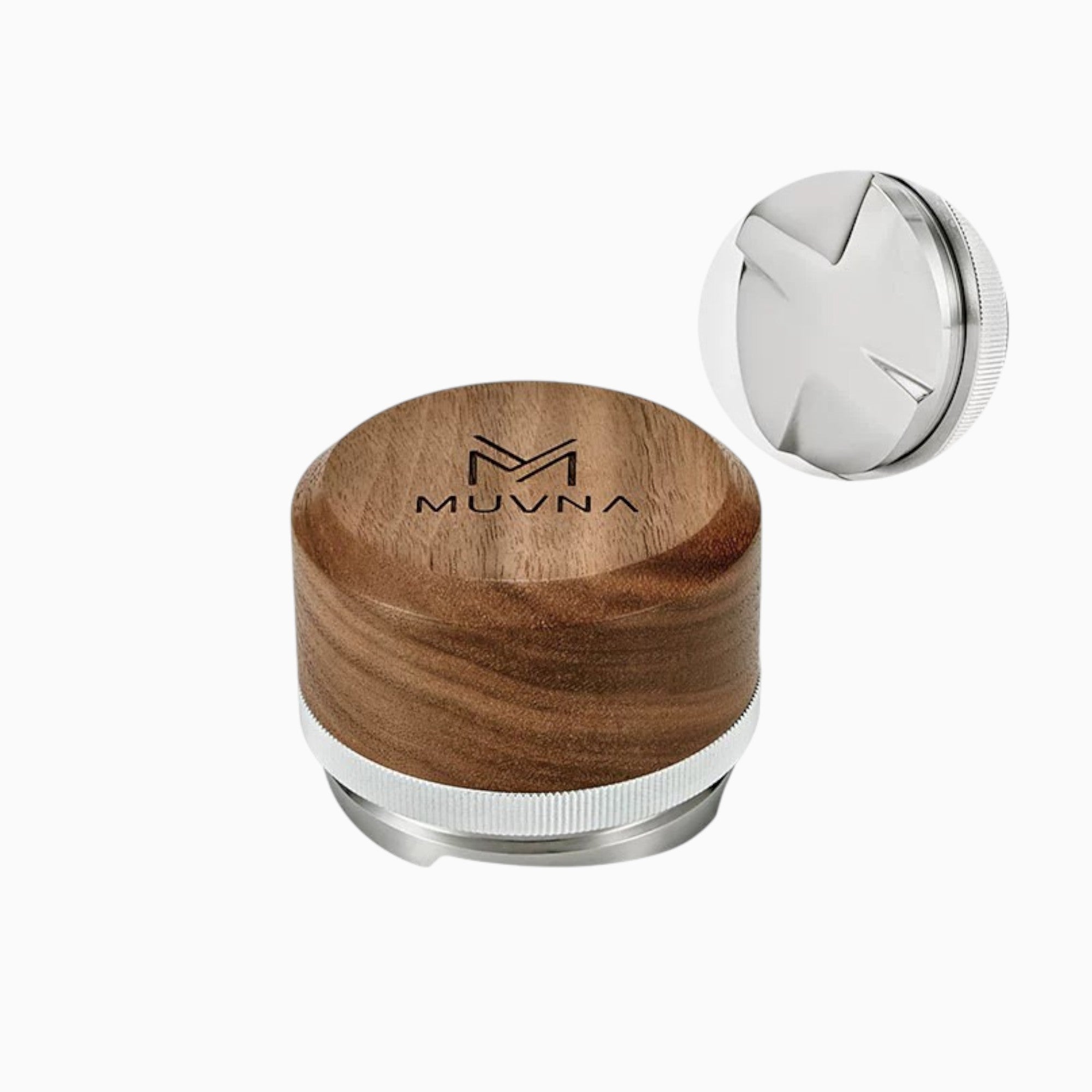 Premium Wooden Handle Tamper & Distributor for Espresso - Perfect for Baristas & Home Coffee Brewing | MUVNA