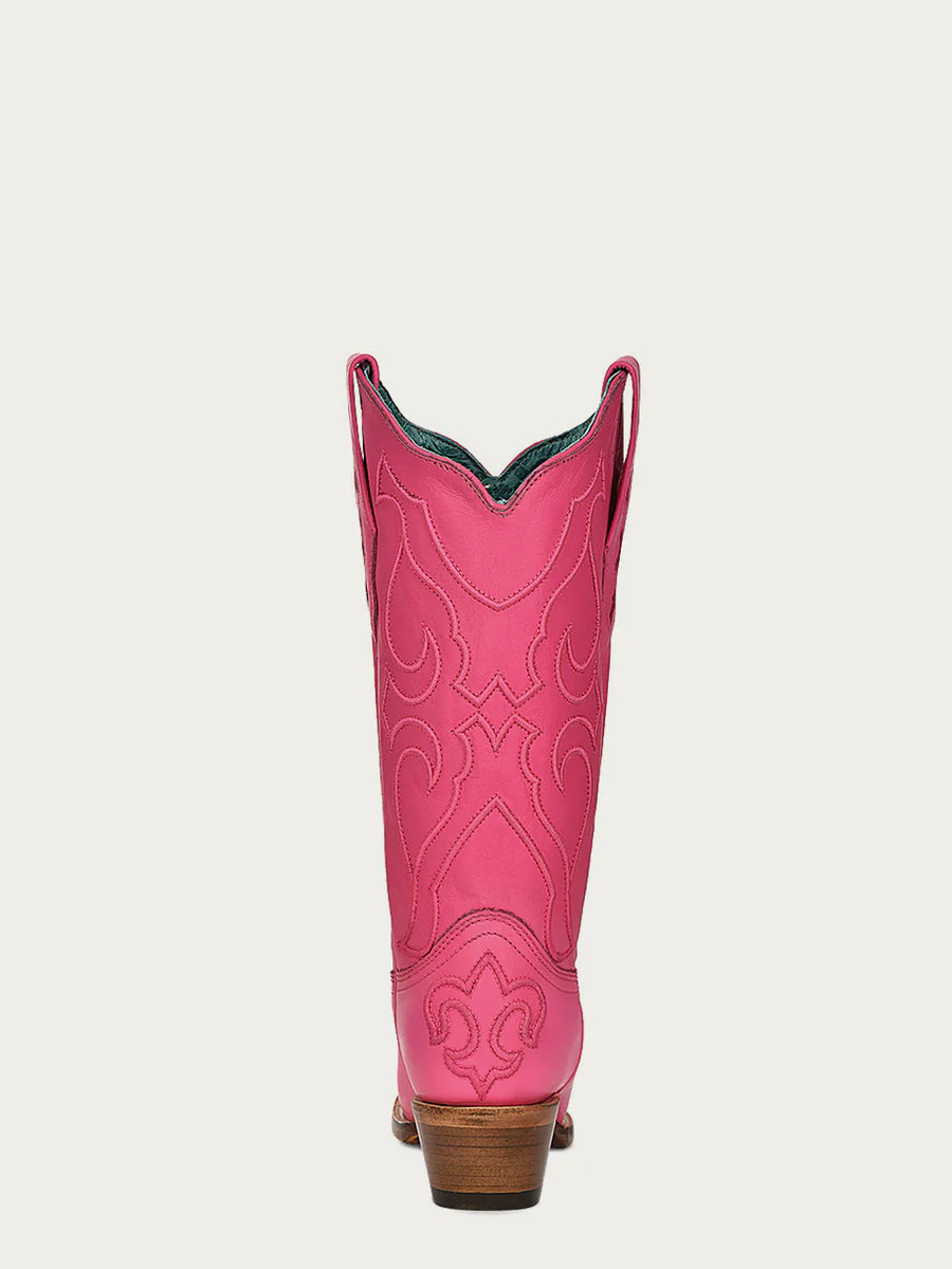 Z5138 M Corral Fuchsia Western Cowgirl Leather Boots for Women - Stylish & Comfortable Riding Boots for Country Dance, Rodeo & Cowgirl Fashion