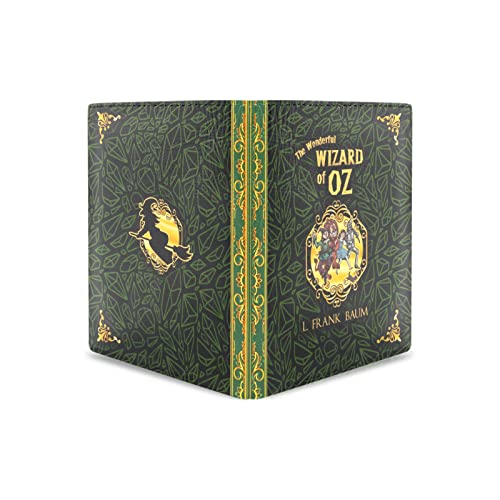 The Wizard of Oz Inspired Gothic Dark Academia Bifold Book Wallet - Perfect for Book Lovers, Cosplay & Dark Aesthetic Fashion Accessories