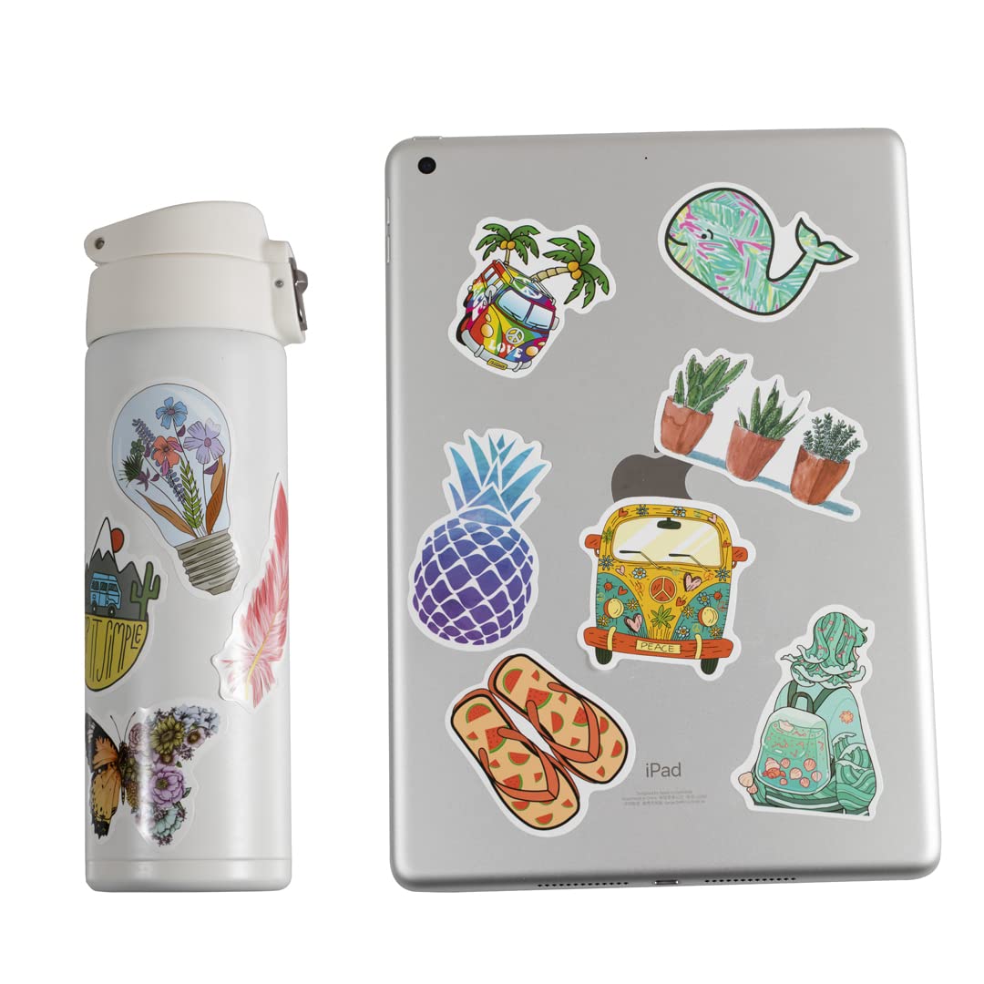 200 PCS Aesthetic Vinyl Stickers - Waterproof for Water Bottles, Laptop, Phone | Kids & Teens Decor