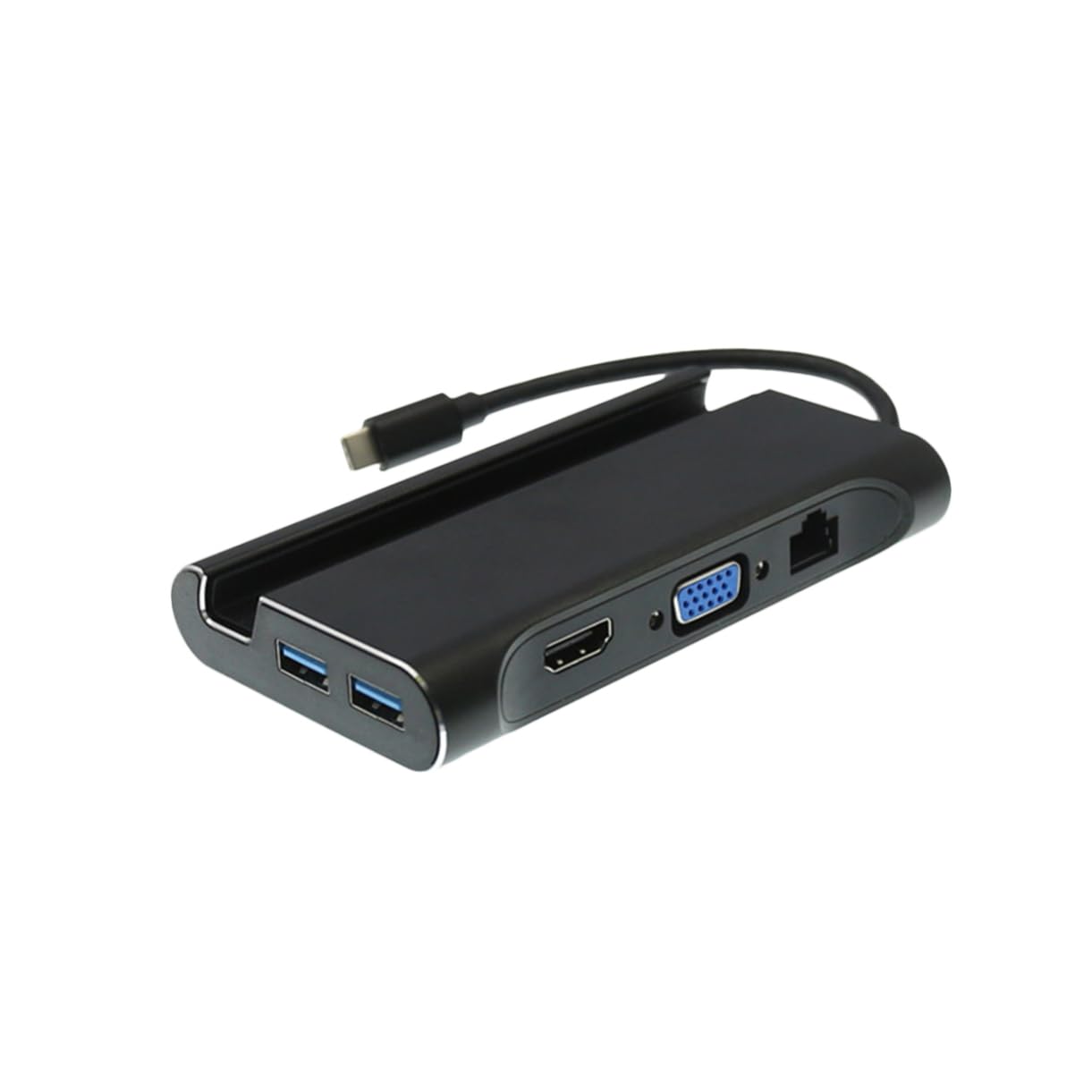 BESTonZON 7-in-1 USB C Hub with SD Card Reader, 4K HDMI, Ethernet Port, and PD Charging - Portable Multi-Port Adapter for MacBook, Laptop, PC - Perfect for Home Office, Travel, and Gaming