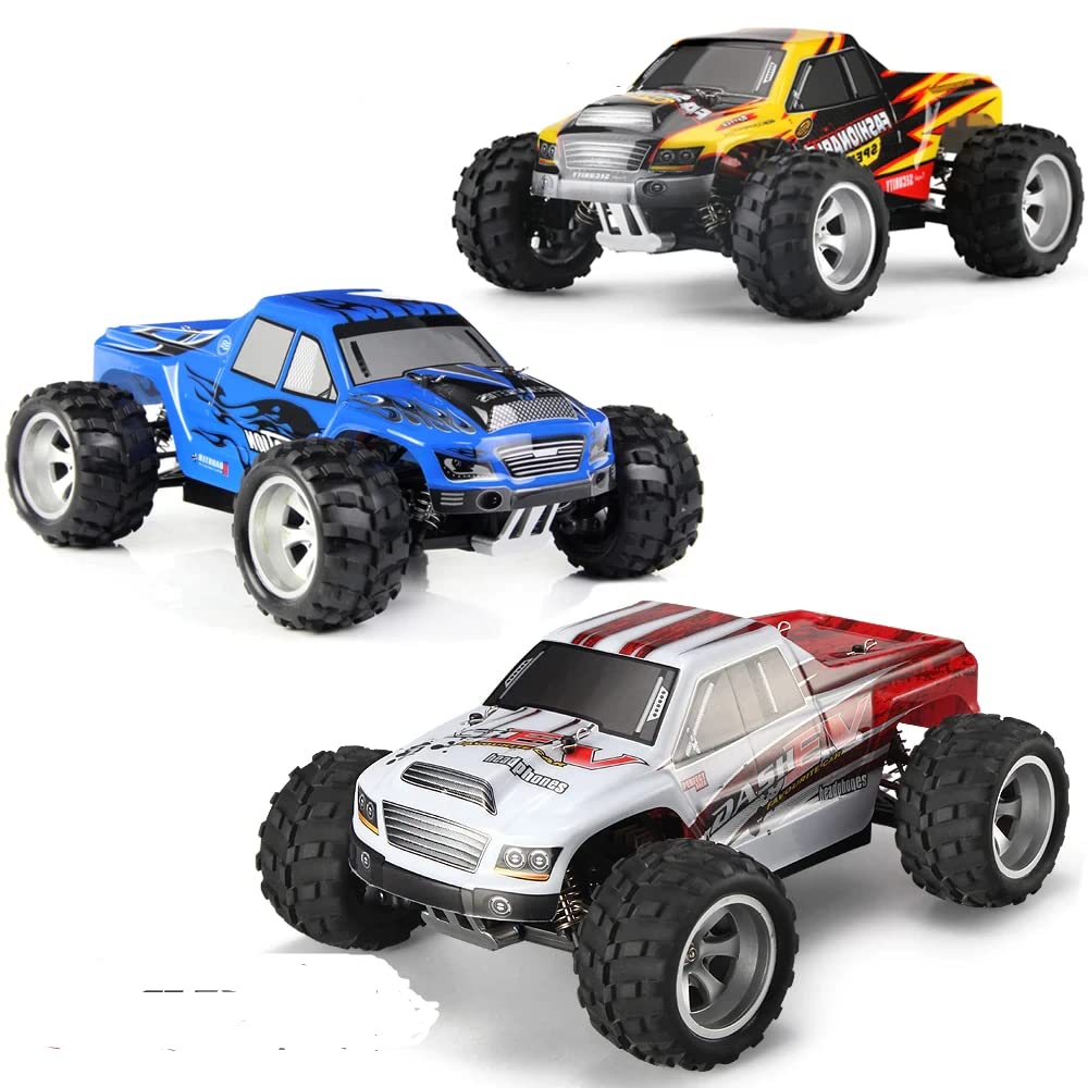 WLtoys A979 1:18 Scale High-Speed 4WD Remote Control RC Car - 2.4GHz Off-Road Waterproof Alloy Monster Truck for Boys & Adults - Perfect for Outdoor Racing, Backyard Adventures & Birthday Gifts (A979B 1B)