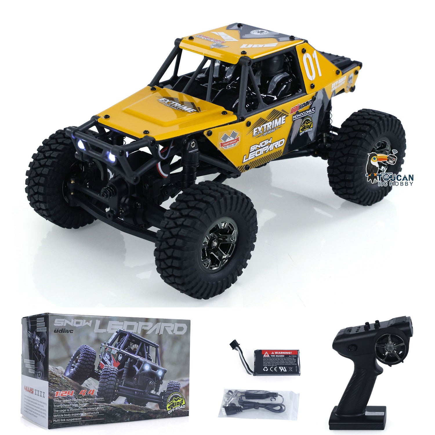 UdiRC UCX2405PRO 1/24 Scale 4x4 RC Rock Crawler - Brushless Motor, ESC, RTR Off-Road Remote Control Car with Battery - Fast Free Shipping - Perfect for Indoor/Outdoor Crawling & Backyard Adventures
