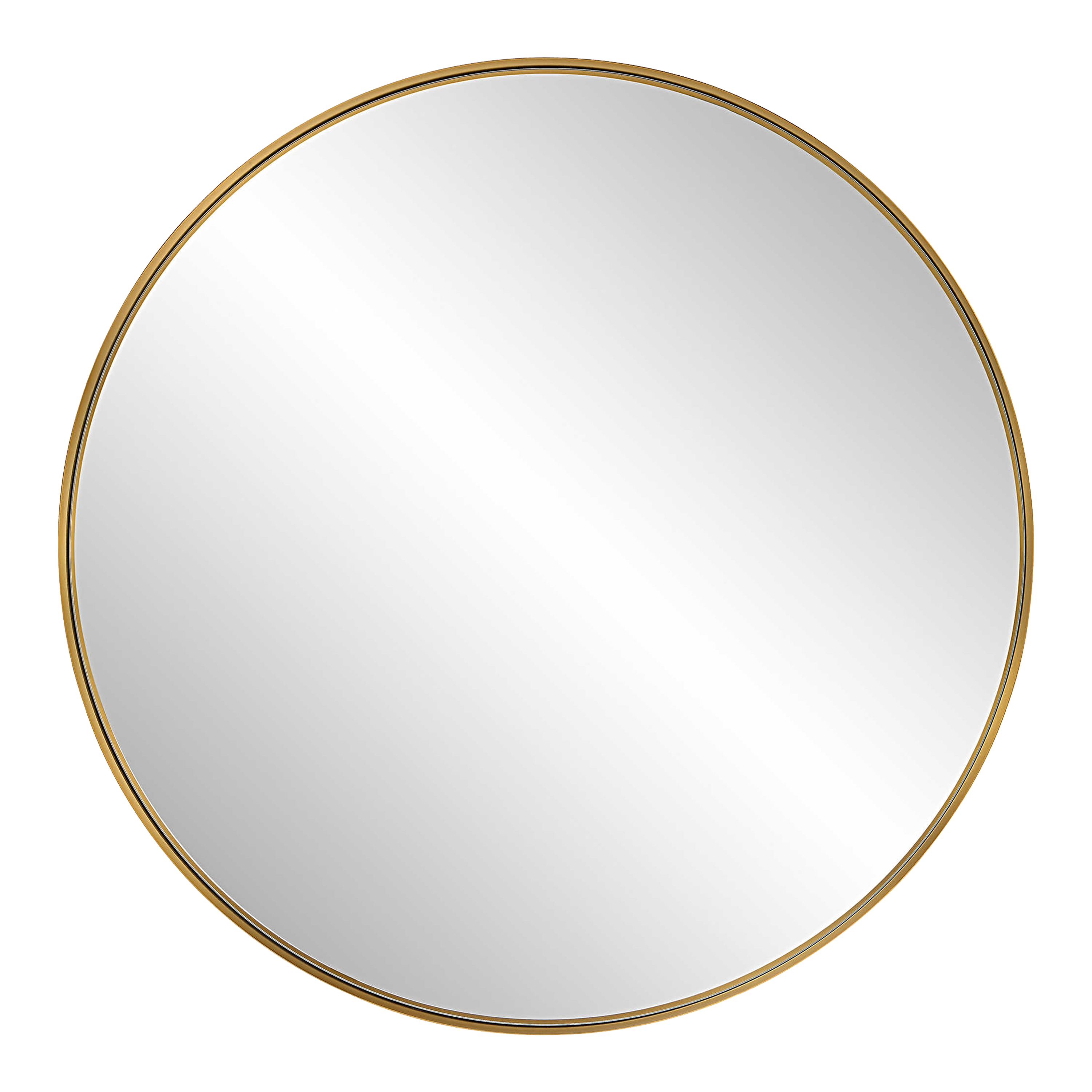 Gala Round Wall Mirror - 24 Inch Decorative Round Mirror for Living Room, Bedroom, Bathroom - Vintage Gold Frame Wall Decor - Perfect for Home Decor, Dressing Room & Entryway