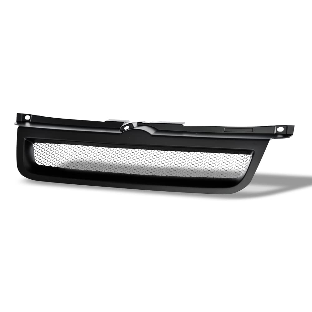 1999-2005 VW Jetta Bora MK4 Matte Black Aluminum Mesh Front Bumper Grille - Replacement Car Grill for Improved Airflow & Stylish Look - Perfect for Car Enthusiasts & Auto Upgrades