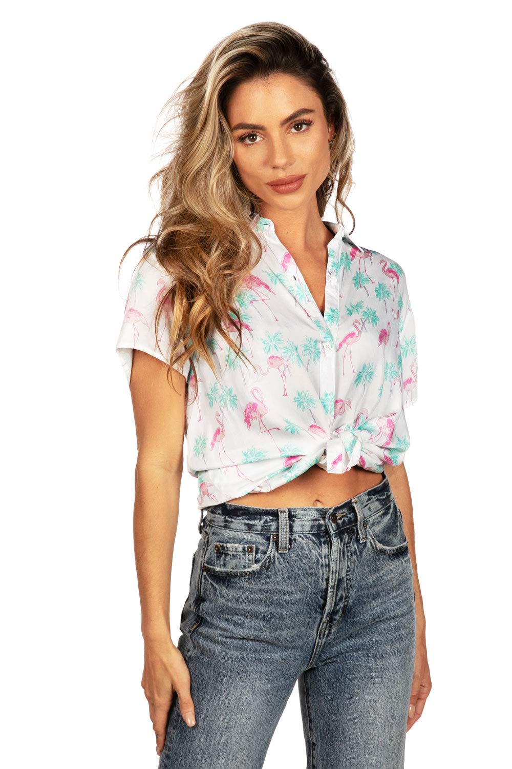 Women's Summer Tie Shirts - Stylish Patterned Blouses for Casual & Office Wear | Breathable & Comfortable Summer Tops for Work, Date Night & Outdoor Activities