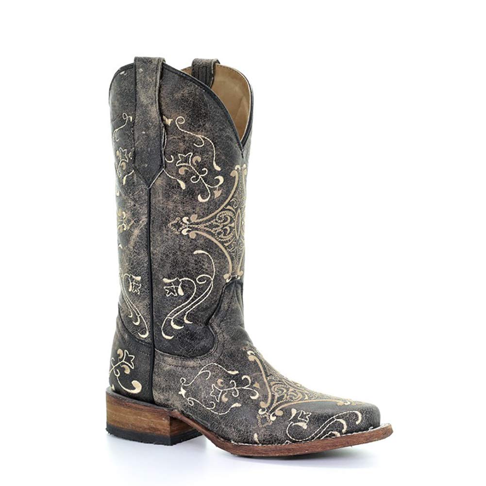 Women's Corral L5078 Cowgirl Boots - Genuine Leather with Circle G Embroidery | Perfect for Country Dancing, Rodeos & Western Fashion