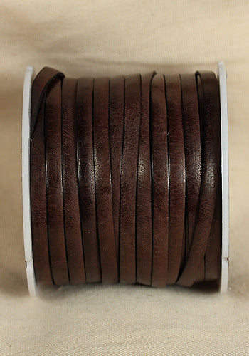 Premium Full Grain Leather Braided Strap - 25mm Dark Brown for Watches, Belts & Accessories | Durable & Stylish for Men & Women